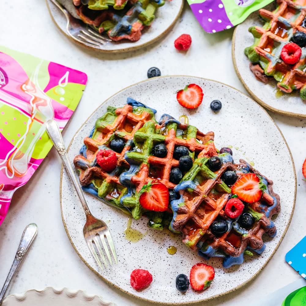 Suncore Foods Ultra Violet Pancake & Waffle Mix Powder - Non-GMO, Gluten-Free, Vegan - 20oz (1 Pack) - Perfect for Breakfast, Brunch & Special Occasions