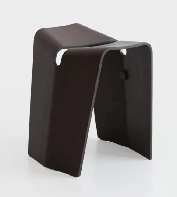 Lapalma S521 Kami Stool - Modern Wooden Bar Stool with Metal Base for Kitchen Island, Breakfast Nook & Home Decor