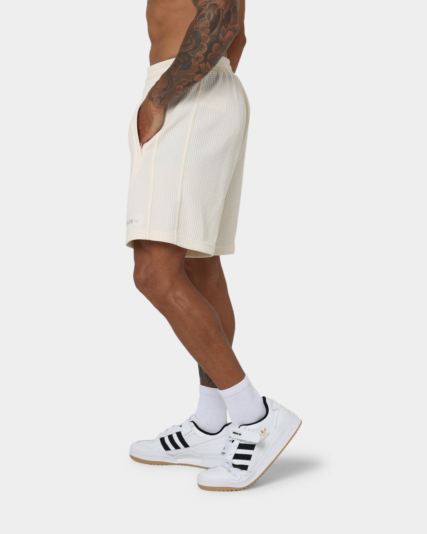 Adidas Waffle Running Shorts for Men - Wonder White - Lightweight Athletic Shorts for Jogging, Gym & Workout - Comfortable Training Shorts with Quick-Dry Fabric