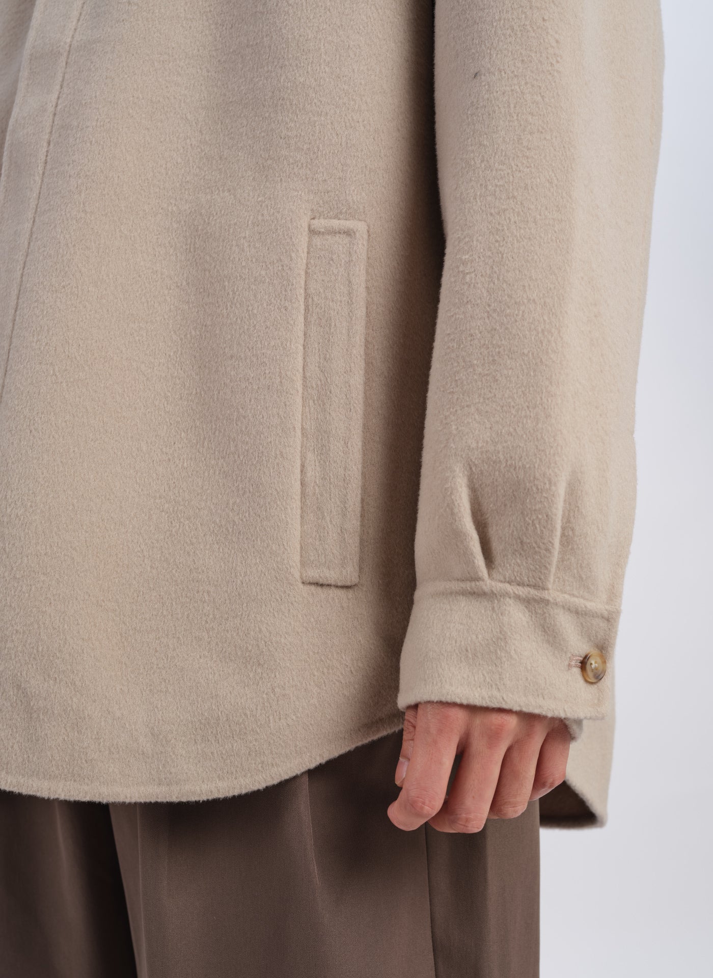 Premium W.R Wool Cashmere Shirt Jacket for Men & Women | Soft Warm Blend Coat for Fall & Winter | Perfect for Office, Travel & Outdoor Activities