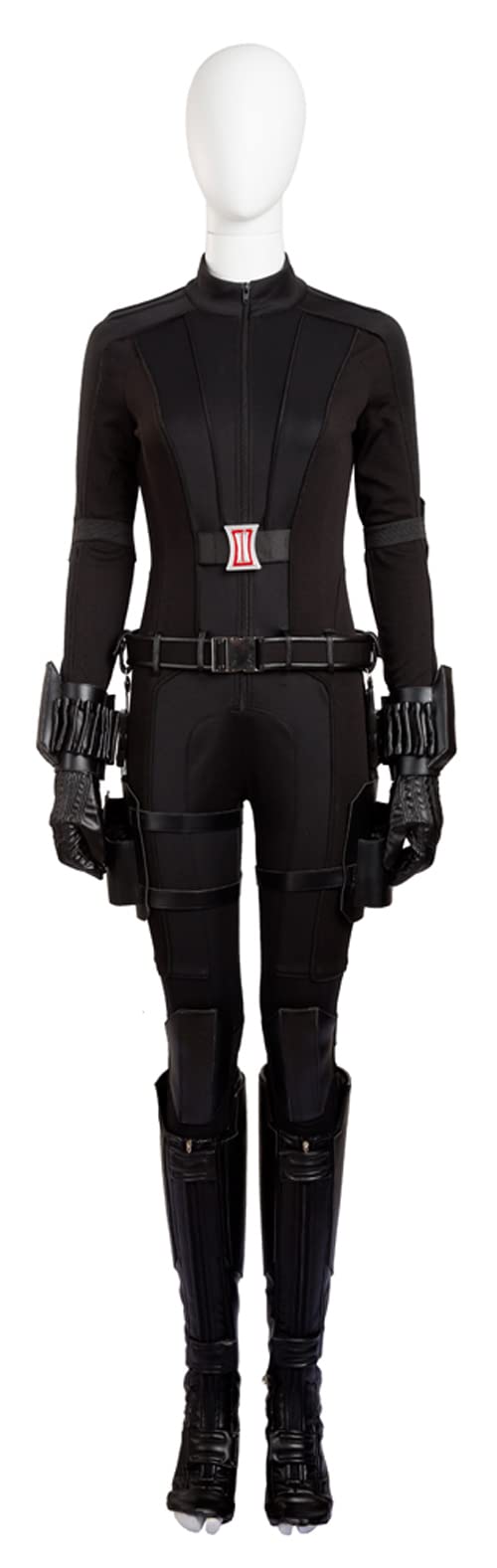 Yelena Belova Black Widow Costume for Women - Deluxe Jacket Vest Jumpsuit Halloween Cosplay Outfit | Perfect for Comic Con, Halloween Parties & Marvel Themed Events