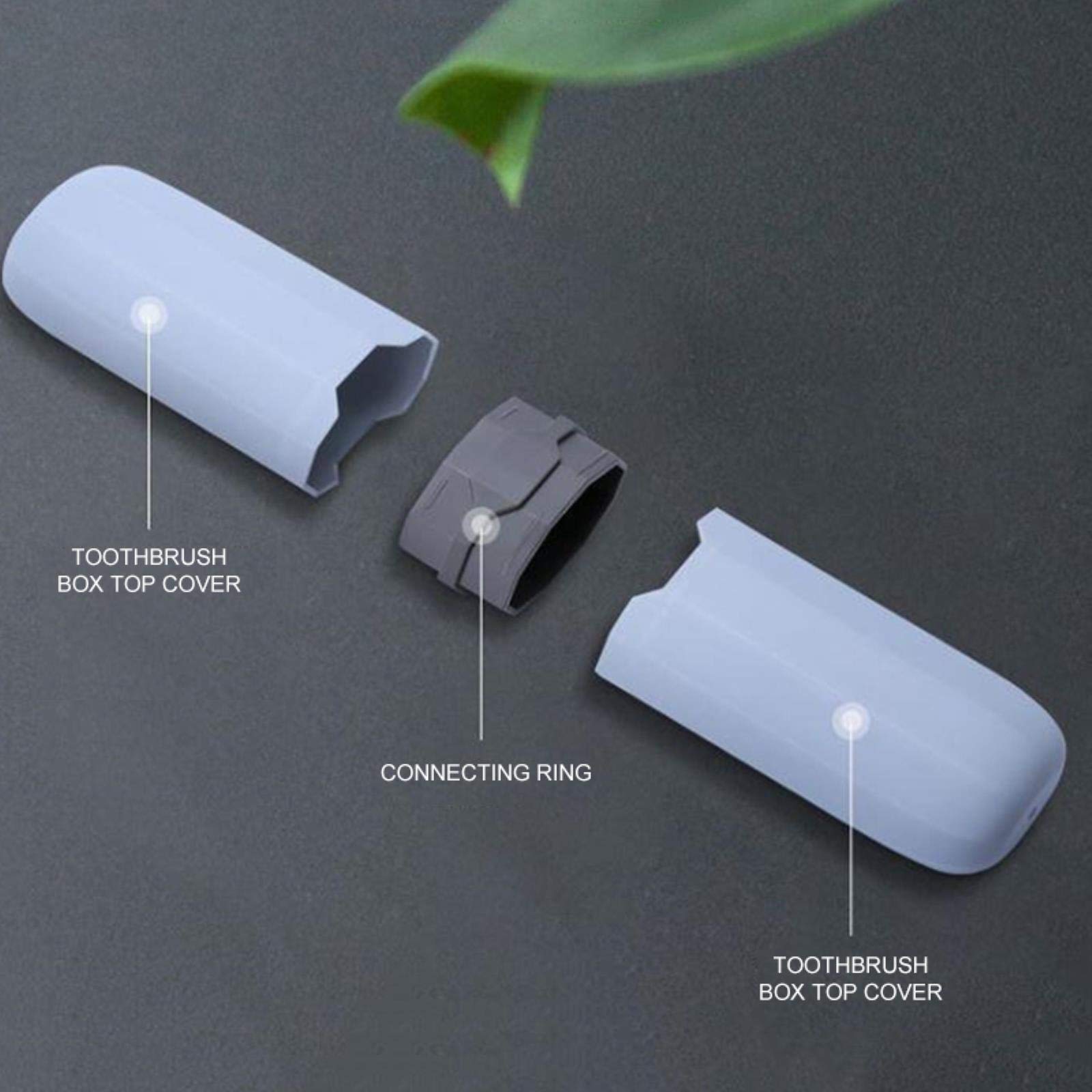 Portable Wheat Straw Toothbrush Case - Travel & Outdoor Storage