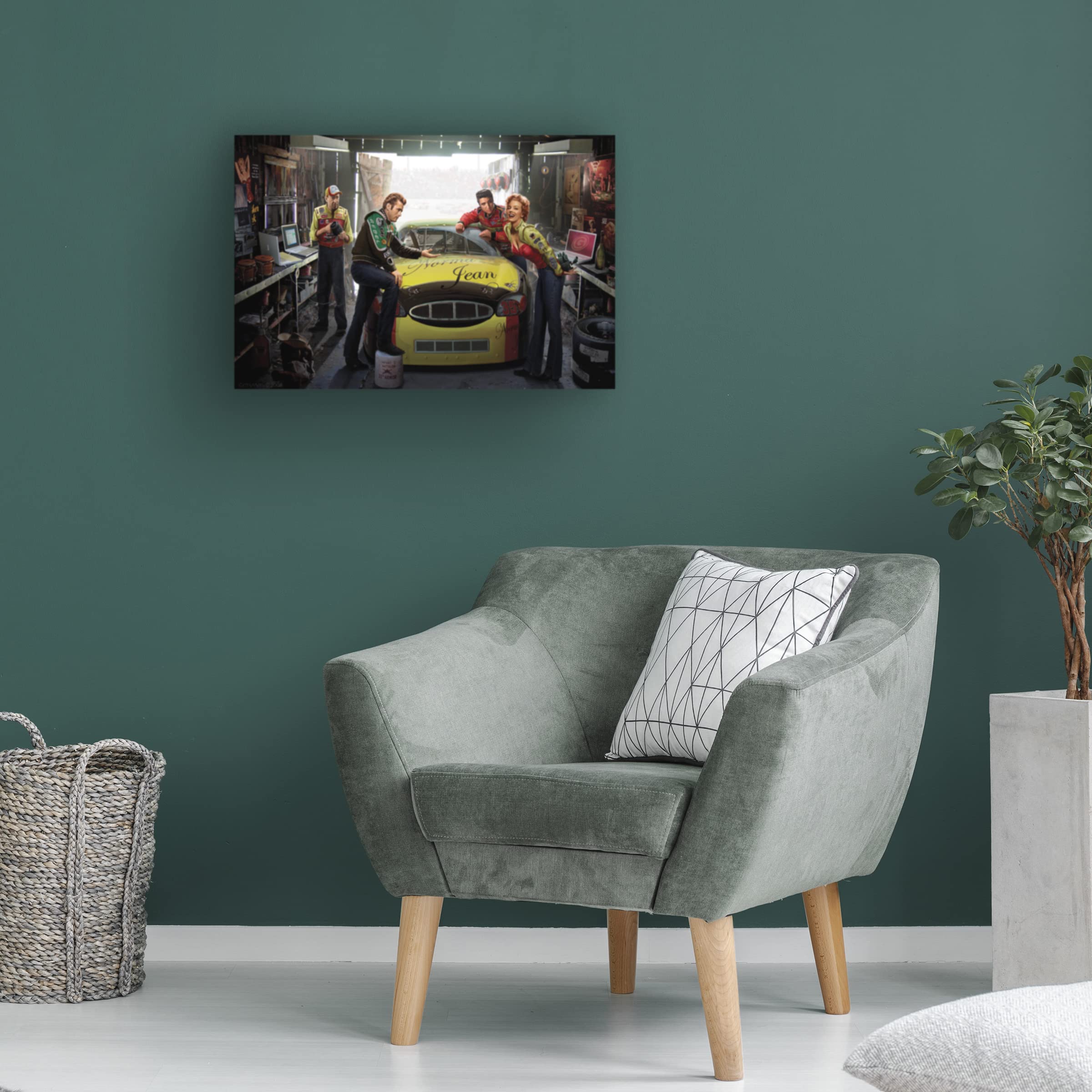 Trademark Fine Art 'Eternal Speedway' Canvas Wall Art by Chris Consani - Modern Abstract Painting for Living Room, Office & Bedroom Decor