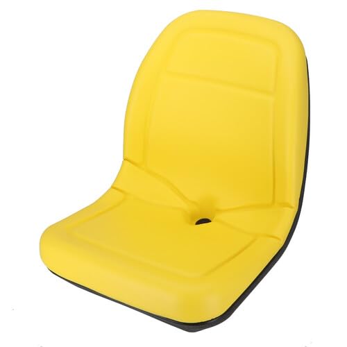 John Deere Bucket Seat Vinyl Yellow - Compatible with 2320, 2520, 3120, 4300, 4320, 4520, 4600, 4700 Tractors | Also Fits Case IH, Case, Gehl, Caterpillar & Montana | Replacement Part Numbers 4478301, LVA10029, LVA12909, LVA14067, MG861683, MG9601473 | Durable Tractor Seat for Farming & Outdoor Work
