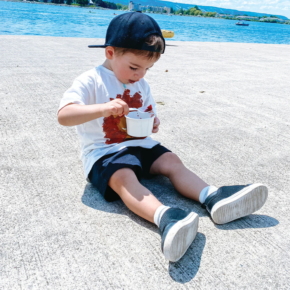 Stonz Navy Cruiser Toddler Shoes - Waterproof & Lightweight for Boys & Girls - Perfect for Outdoor Play, Walking & Everyday Adventures