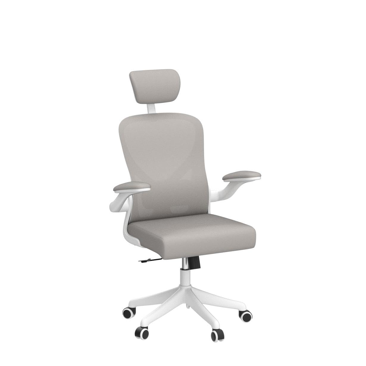 Ergonomic Office Chair with Lumbar Support & Adjustable Armrests - Rolling Desk Chair for Home Office - Comfortable Computer Chair for Work & Study (Gray) - Perfect for Remote Work, Gaming & Long Study Sessions