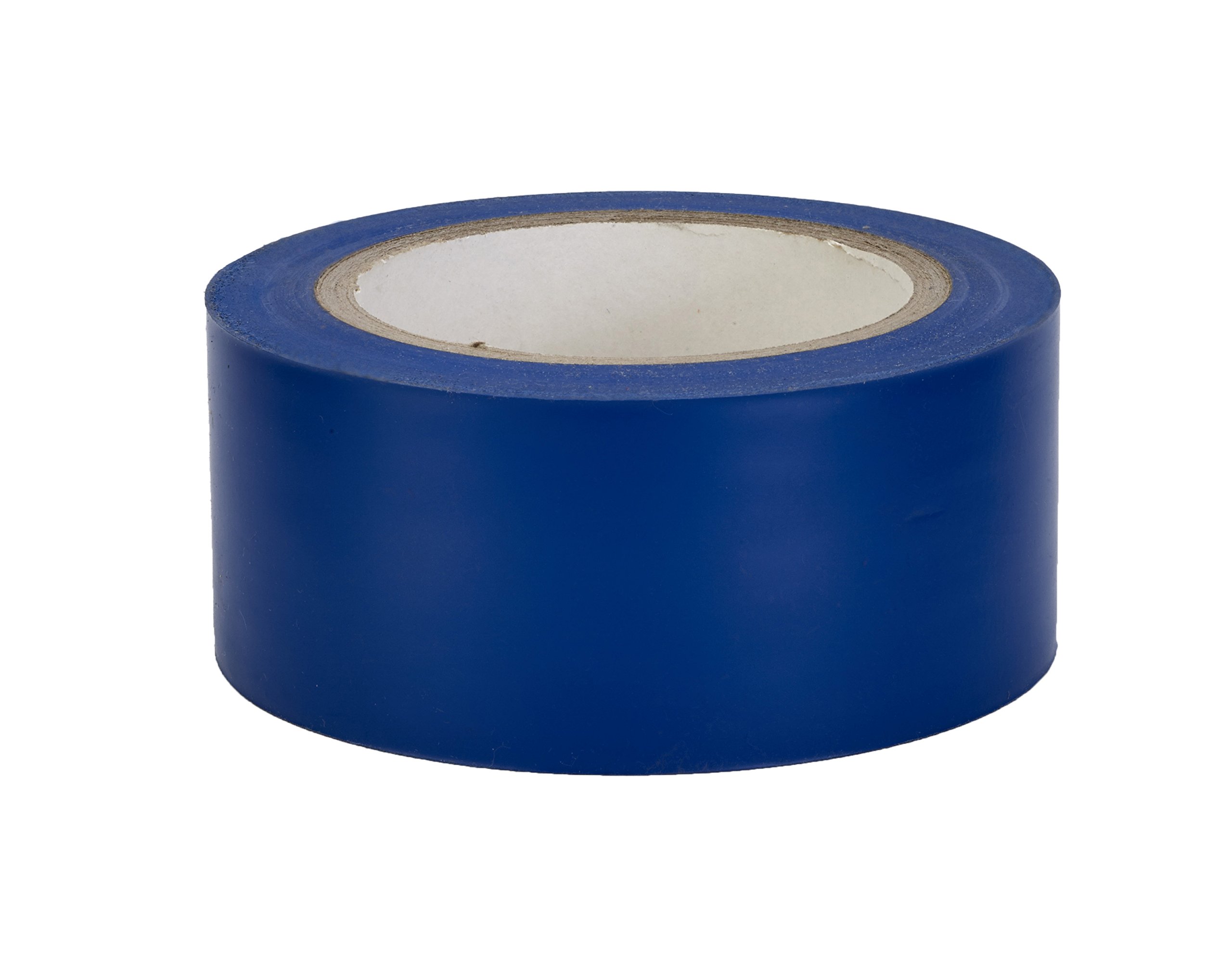 Mutual Industries PVC Vinyl Aisle Marking Tape - 6 Mil Thick, 2 Inch x 36 Yard, Blue (24 Pack) - Durable Floor Tape for Warehouse, Factory & Retail Store Safety Marking