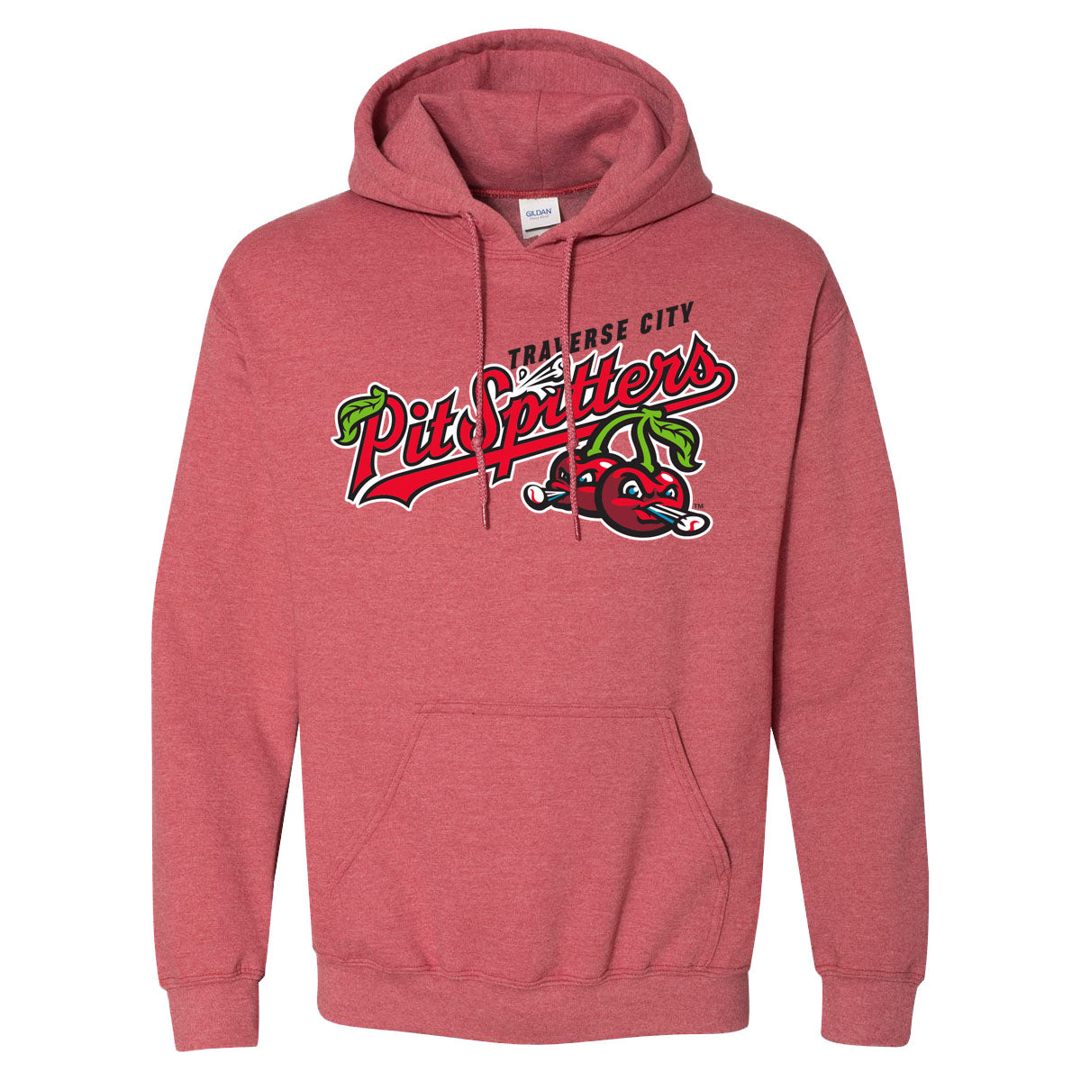Primary Logo Heather Red Hoodie - Soft Unisex Pullover Sweatshirt for Men & Women | Perfect for Casual Wear, Street Style & Outdoor Activities