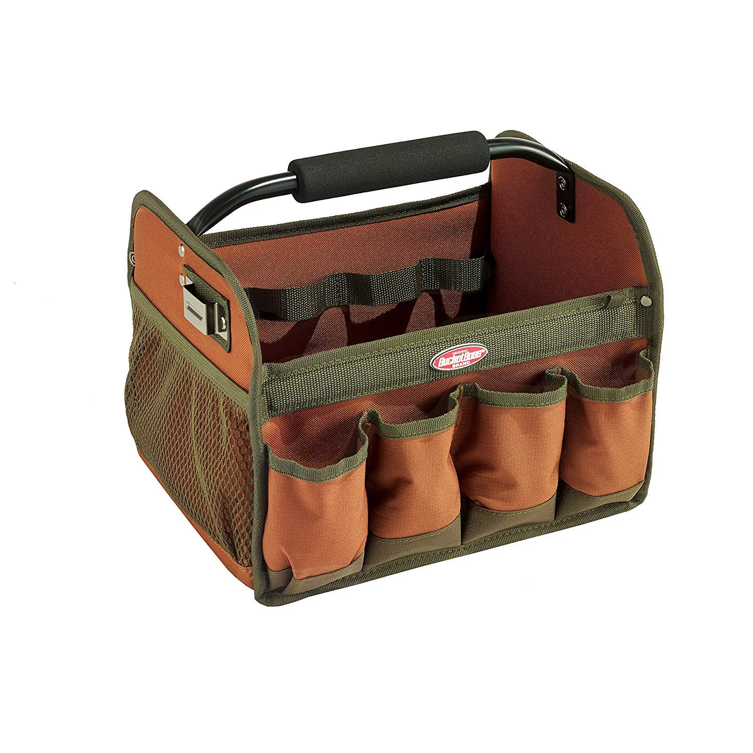 Bucket Boss Gatemouth Tool Tote - Heavy Duty Brown Tool Bag (Pack of 2) - Perfect for Construction, Plumbing & DIY Projects | Model 70012