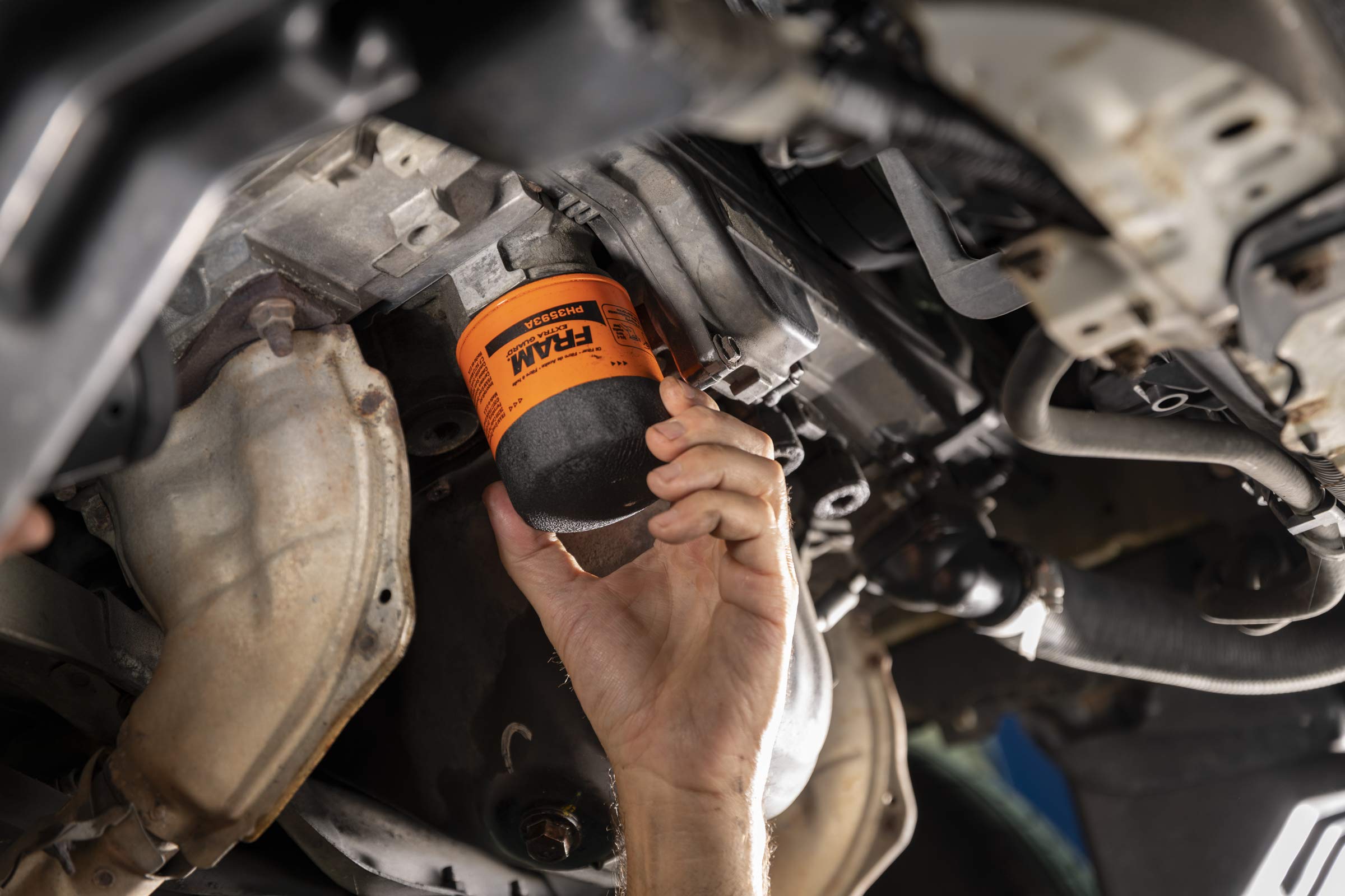 FRAM Extra Guard PH3387A Spin-On Oil Filter - 10,000 Mile Change Interval - Compatible with Most Vehicles - Perfect for Routine Maintenance & Engine Protection