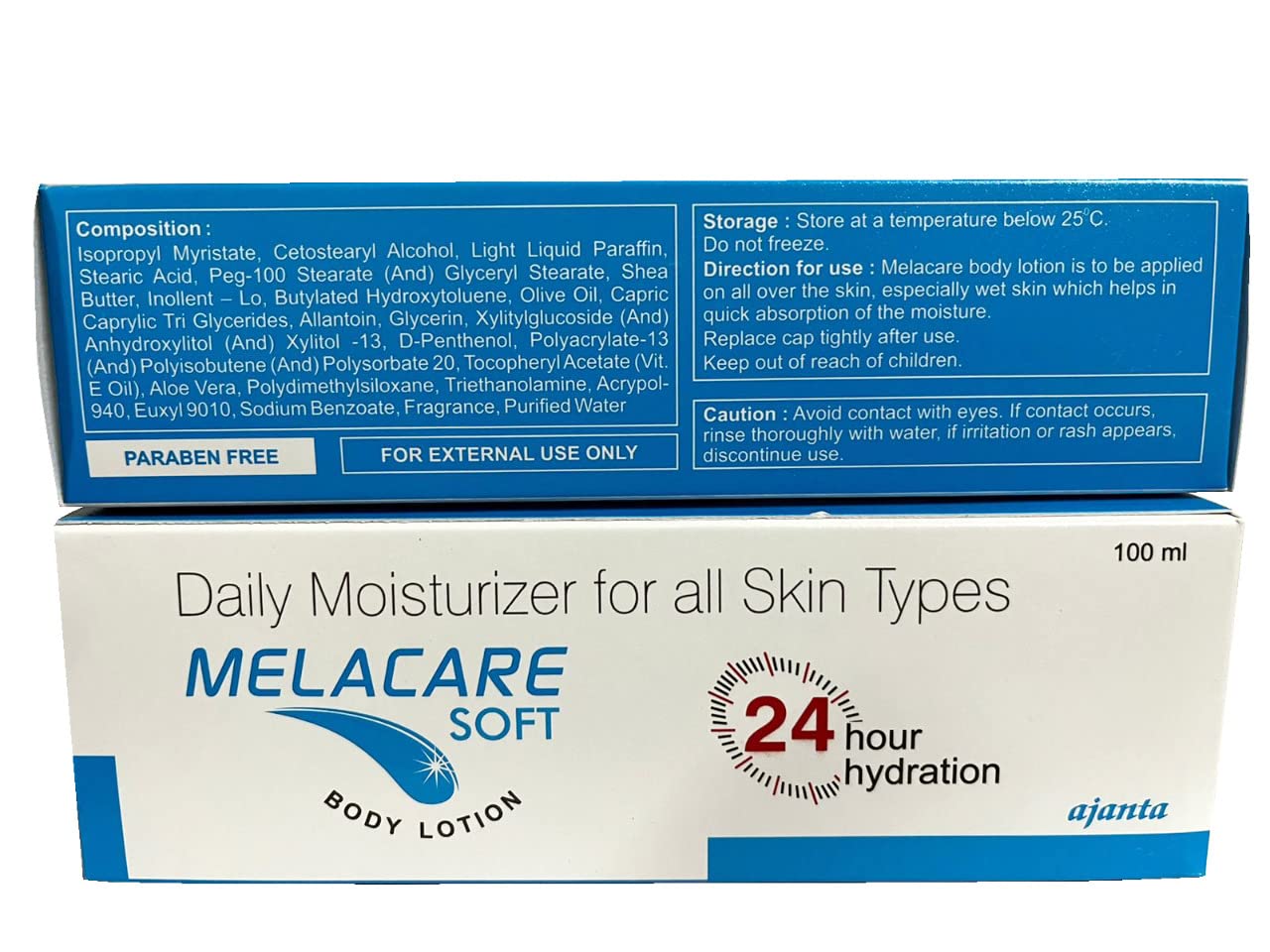 MELACARE Soft Body Lotion for Dry Skin - Hydrating & Nourishing Moisturizer with Shea Butter & Vitamin E - Perfect for Daily Use, After Shower & Winter Care