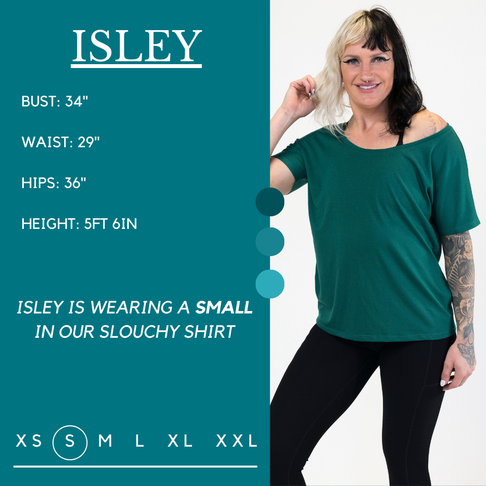 Relaxed Fit Slouchy T-Shirt for Women - Soft & Comfortable Jade Green Casual Tee | Perfect for Everyday Wear, Lounging & Weekend Outfits