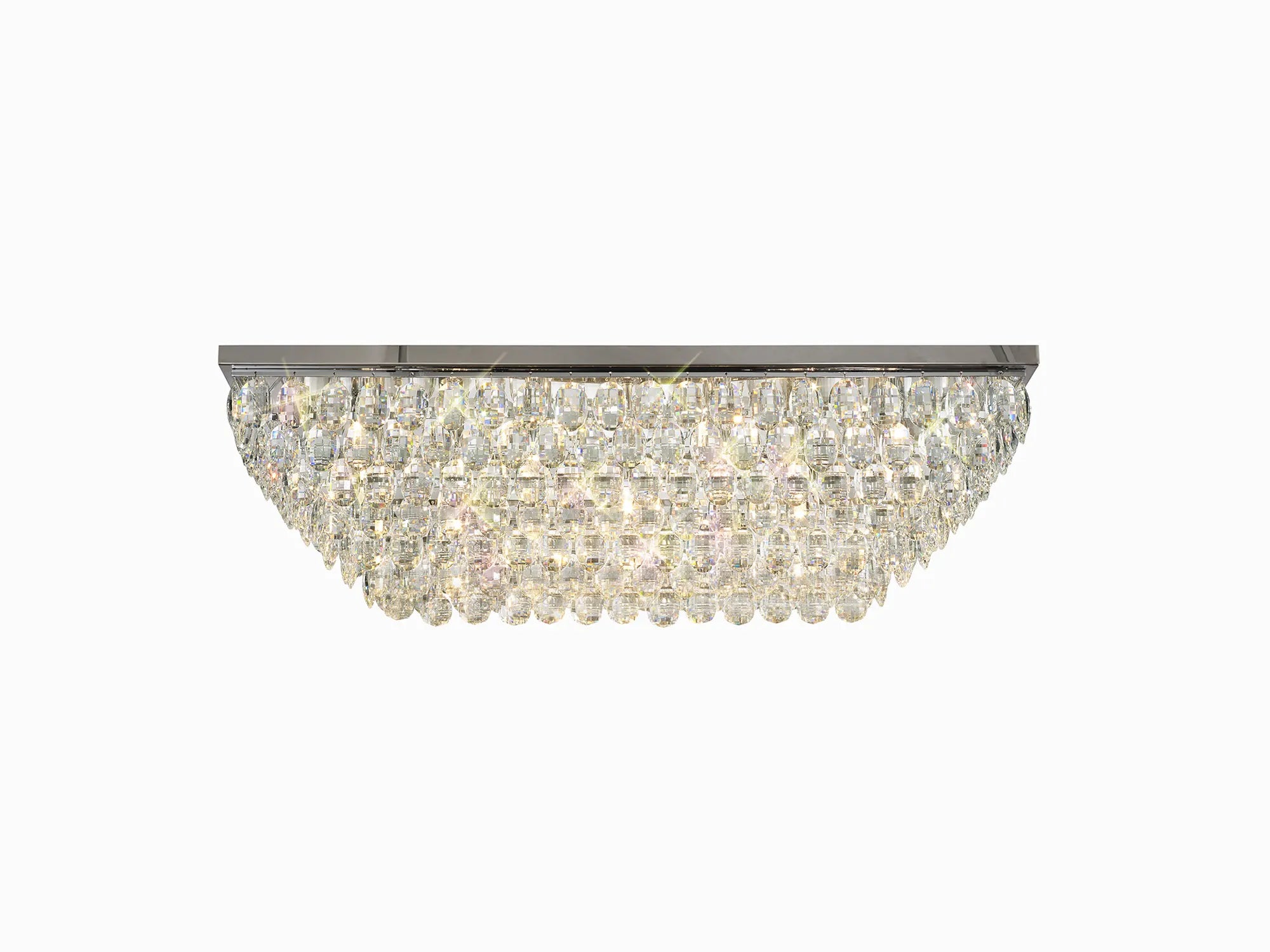 Consten Linear Flush Ceiling Light E14 Bulb - Modern LED Lighting Fixture for Bedroom, Kitchen & Hallway