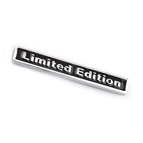 3D Metal Car Emblem Badge - Limited Edition Logo Sticker for Auto Decoration - Black (Perfect for Car Styling & Customization)