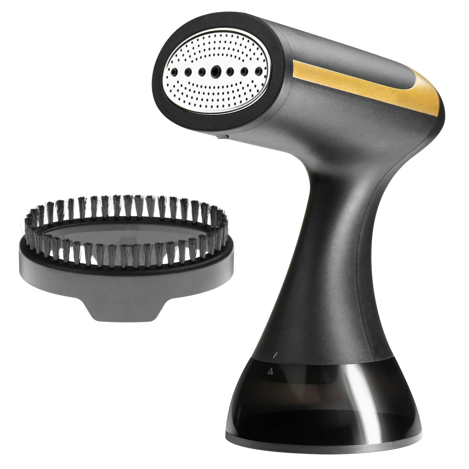 AN-2 Portable Black Garment Steamer - 1500W Fast Heating, 300ml Water Tank, 30-Second Ready, Auto Shut-Off for Travel & Home Use - Perfect for Clothes, Curtains, and Upholstery
