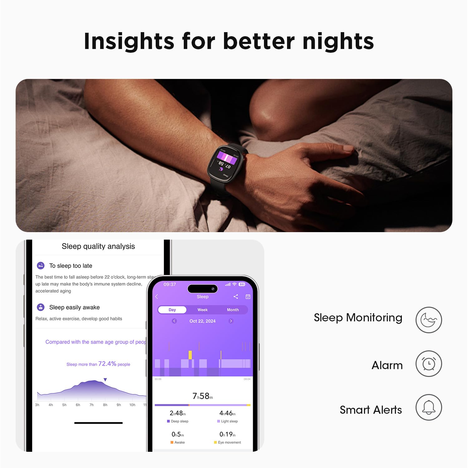 Smart Watch for Women & Men - Fitness Tracker with Call Function, 10-Day Battery, Heart Rate & SpO2 Monitor, 120 Sports Modes, 5ATM Waterproof - Compatible with iOS & Android (Black) - Perfect for Workouts, Swimming & Daily Activity Tracking