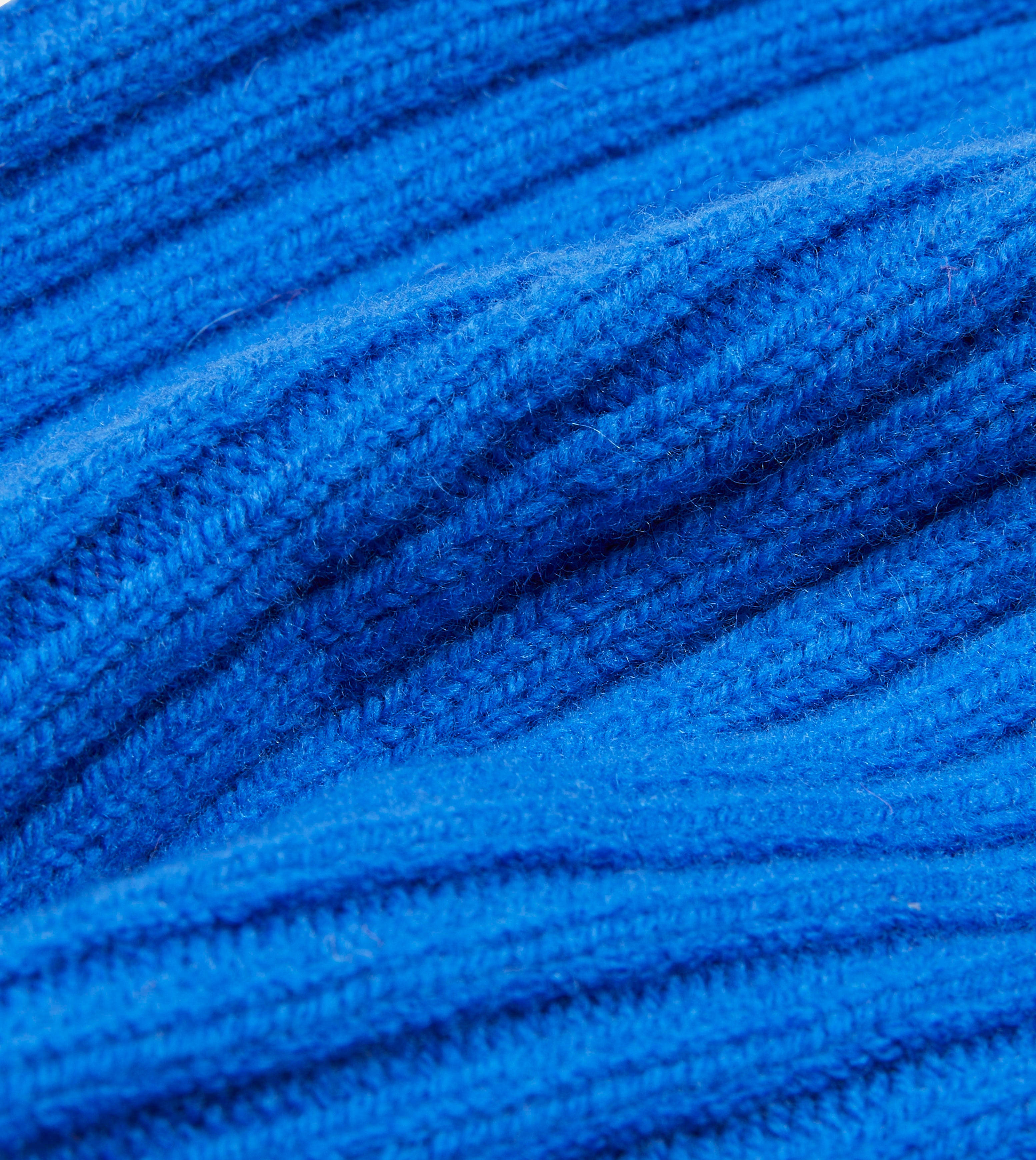 Cozy Blue Lambswool Ribbed Knit Beanie Hat for Men & Women - Winter Warm Fleece Lined Skull Cap - Perfect for Cold Weather, Outdoor Activities & Casual Fashion