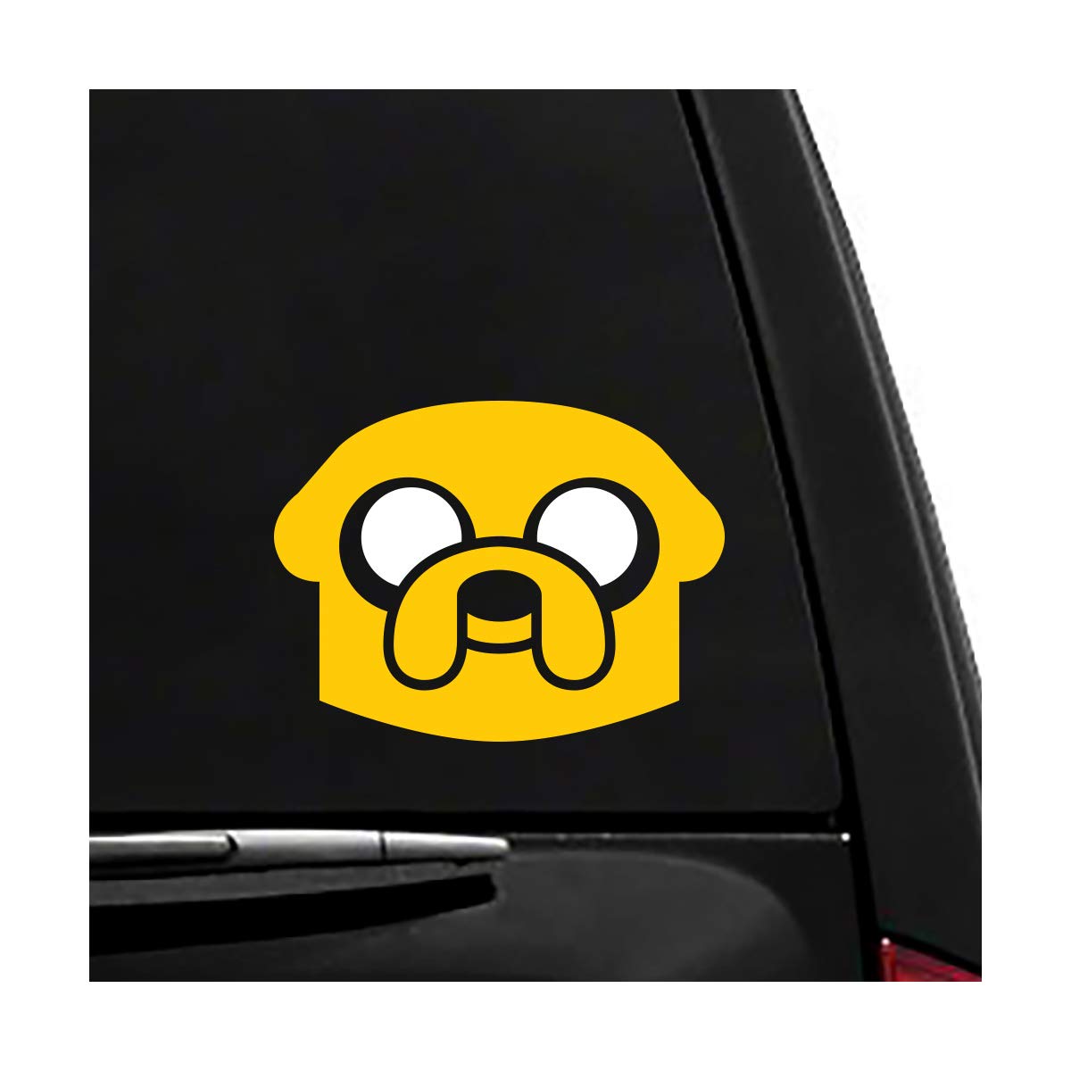 Jake the Dog Adventure Time Vinyl Vehicle Sticker - Fun Car Decal for Fans of Cartoon Network Show - Perfect for Cars, Laptops & Water Bottles