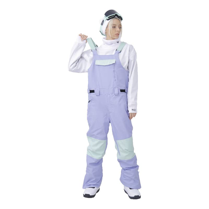 SNOWVERB Waterproof Ski Bibs for Men & Women - Adjustable Winter Snowboard Pants with Ripstop Fabric - Perfect for Skiing, Snowboarding & Outdoor Adventures
