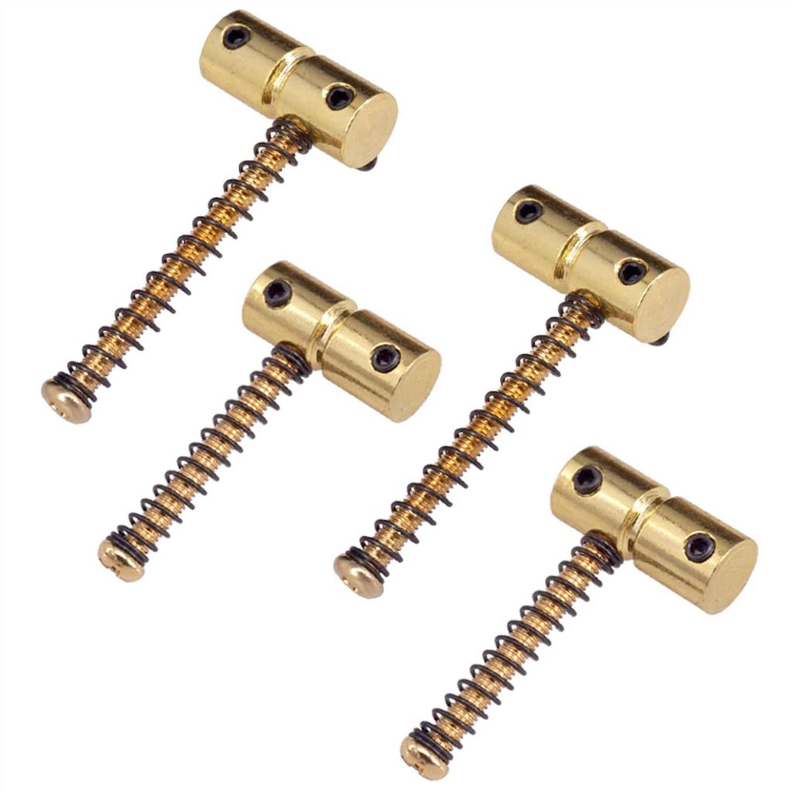 4Pcs Electric Bass Guitar Bridge Saddle Mounting Screws - Long & Short Replacement Parts for String Saddle Fix - Perfect for DIY Guitar Repair and Maintenance