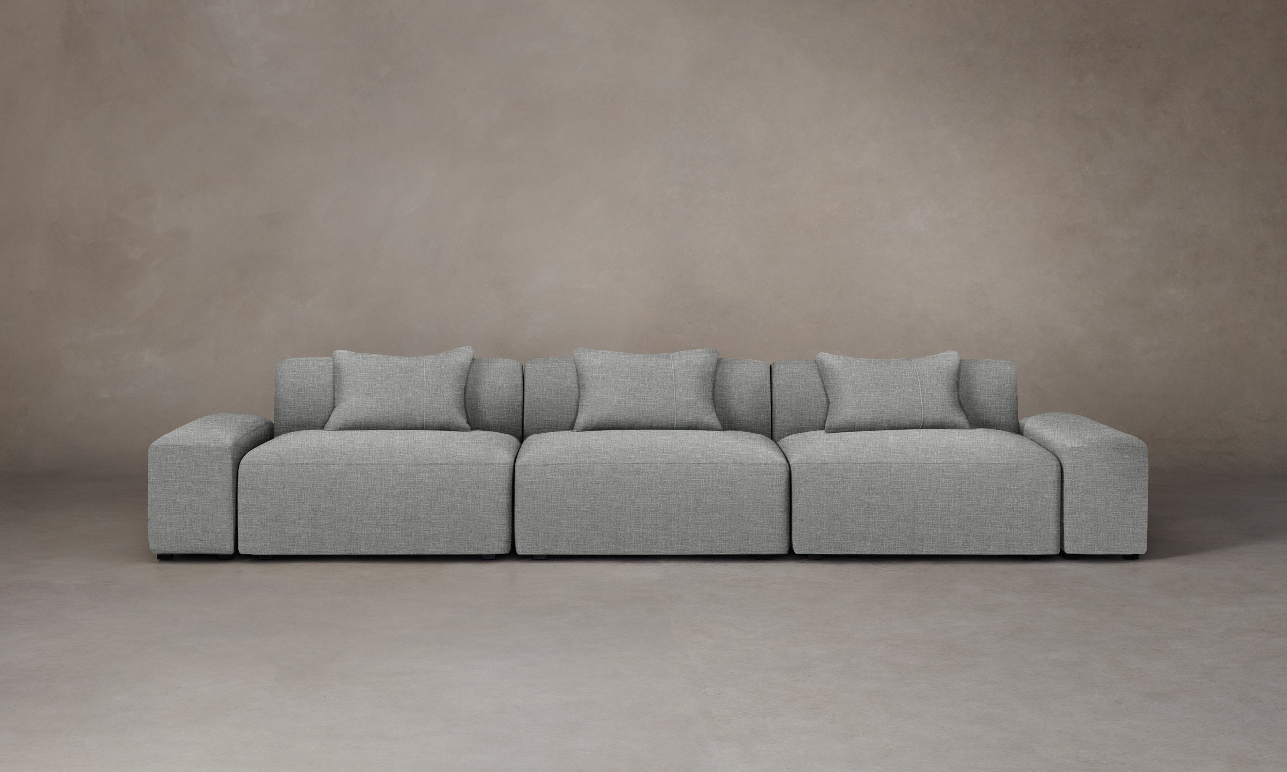The Breuer Modular Sofa - Performance Woven Chenille Fabric, Water-Resistant & Durable - Perfect for Living Room, Lounge & Family Gatherings