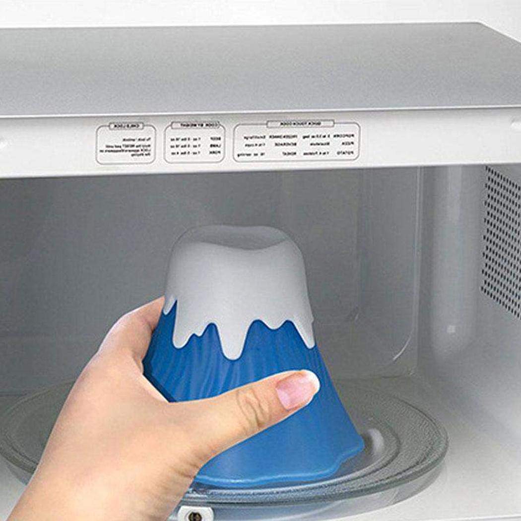 Volcano Steam Microwave Cleaner - Quick Kitchen Cleaning Tool for Home Use
