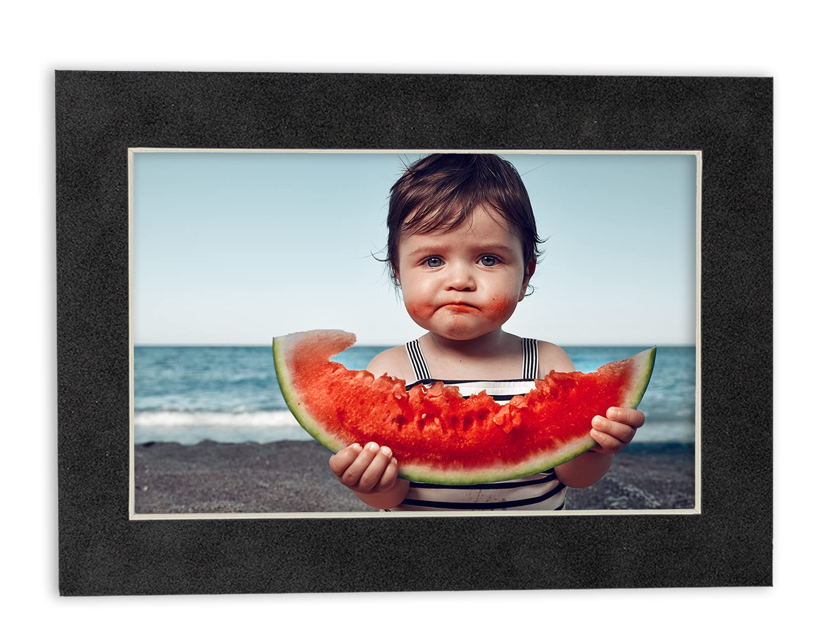 12x36 Acid-Free Dark Grey Suede Bevel Cut Mat Board for 10x30 Photos - 4-Ply Thickness with Backing Board & Self-Seal Crystal Clear Photo Bag - Perfect for Picture Framing, Art Displays, and Professional Photography Presentations