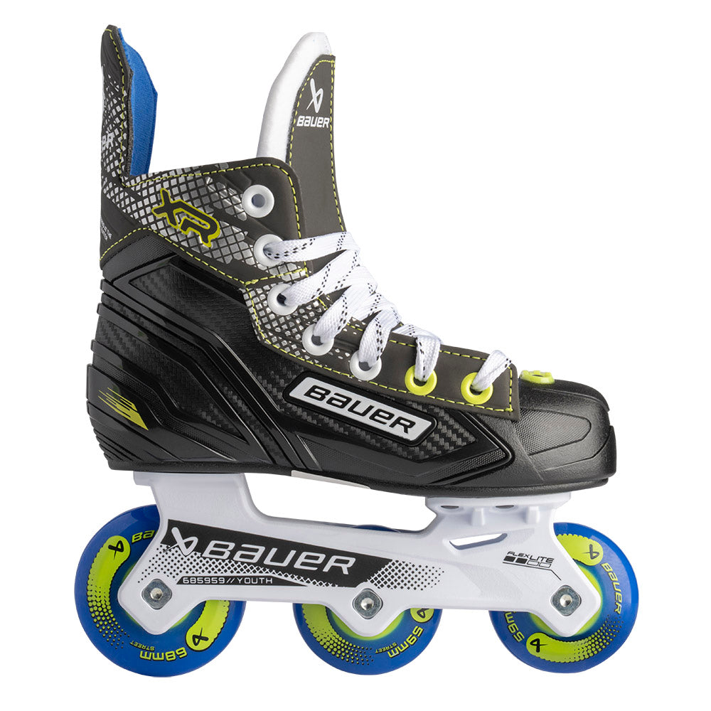 Bauer XR Youth Roller Hockey Skates - Lightweight Inline Skates for Kids - Perfect for Street Hockey & Indoor Rink Training