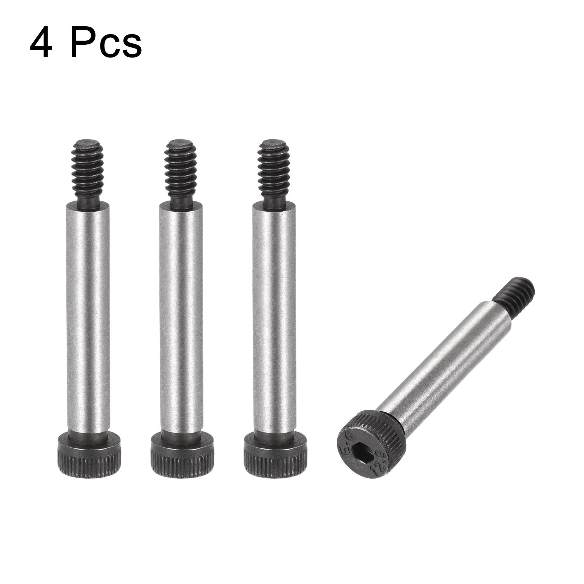 uxcell Alloy Steel Hex Socket Shoulder Screws 1-1/2