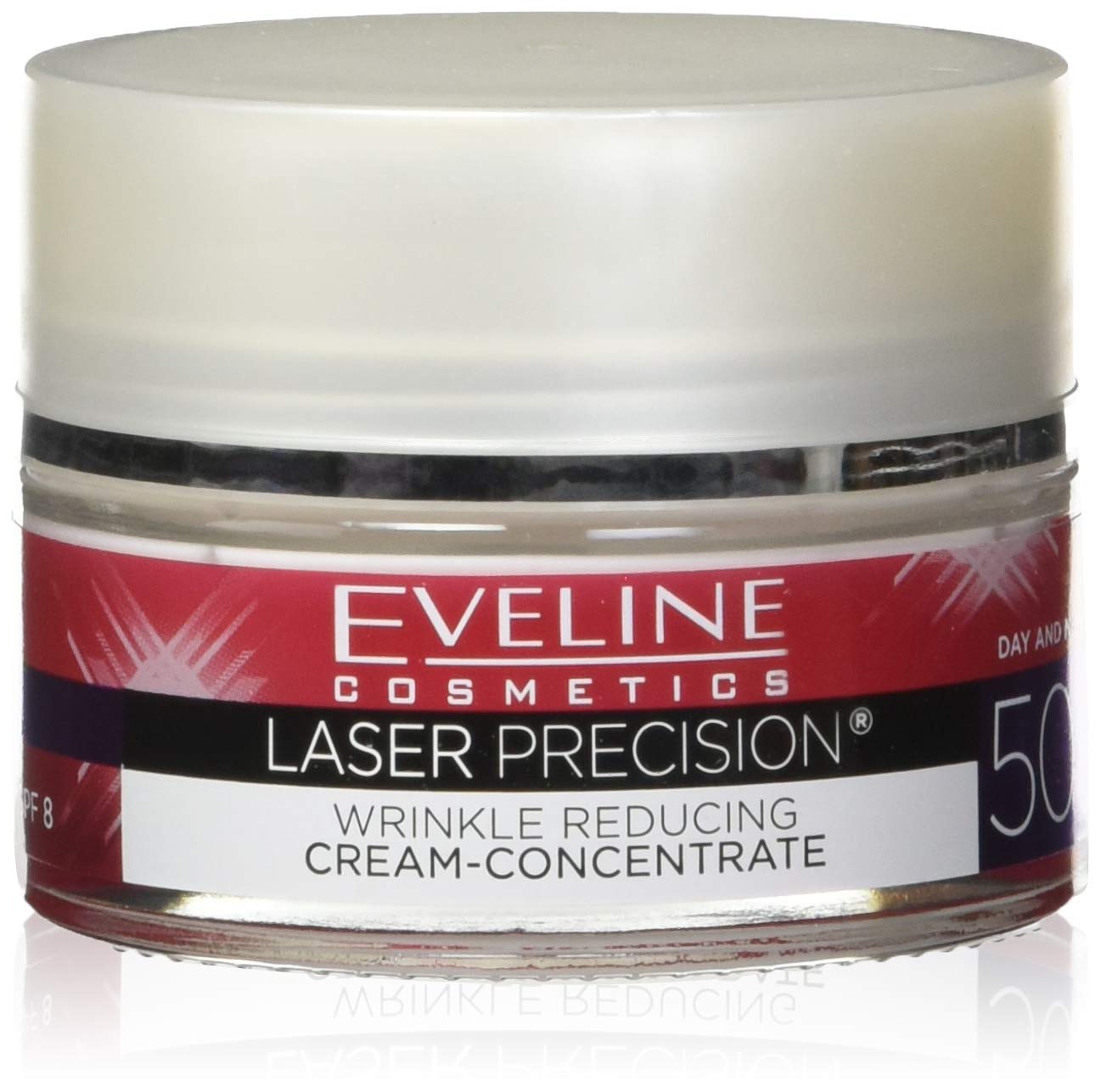 EVELINE Day and Night Laser Precision 50+ Anti-Aging Hand Cream 50ml - Intense Moisturizing & Wrinkle Reduction for Dry Skin - Perfect for Office, Travel & Home Use
