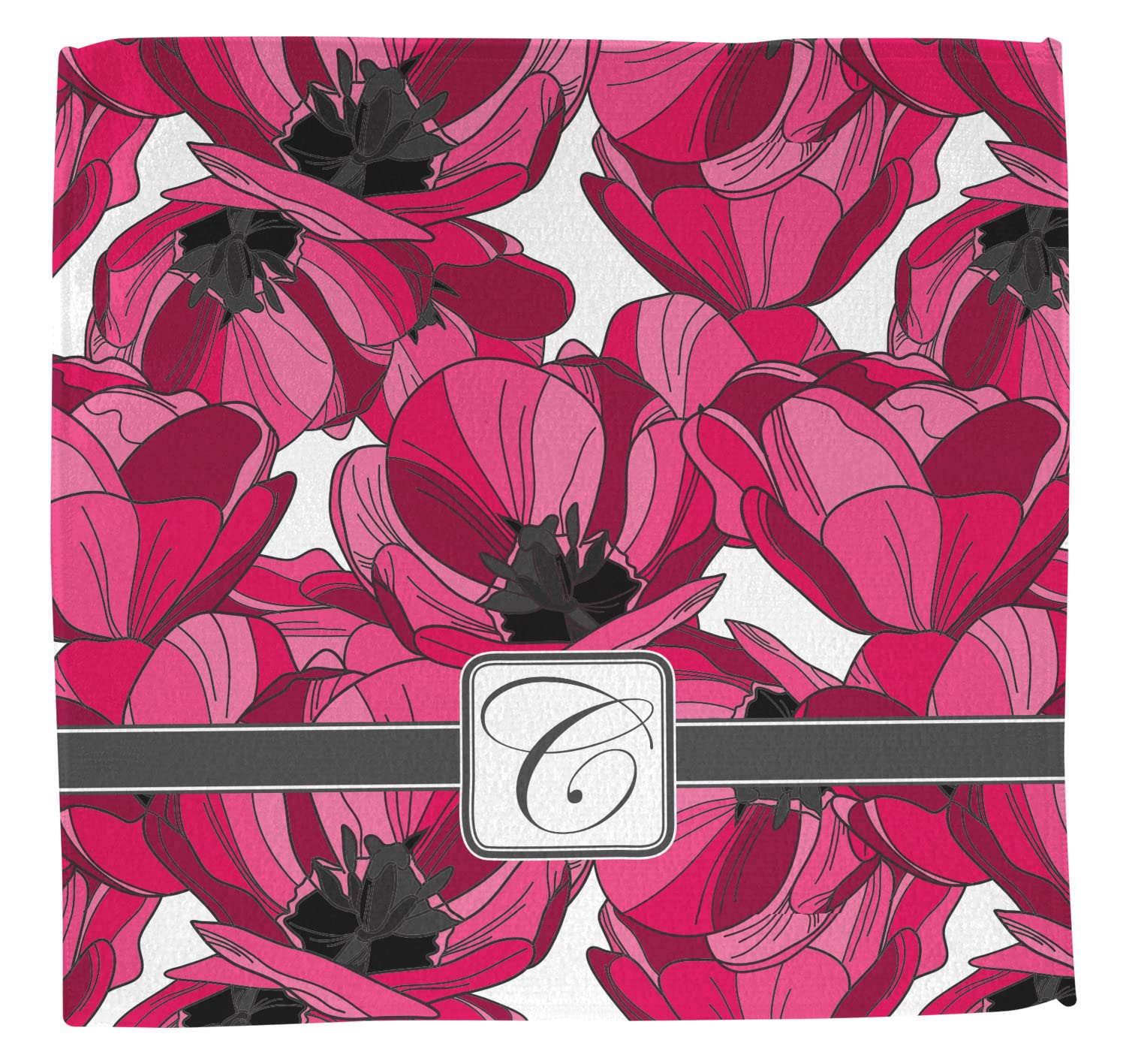 Custom Personalized Tulip Washcloths - Soft & Absorbent Floral Hand Towels for Bath, Spa, and Gift Giving