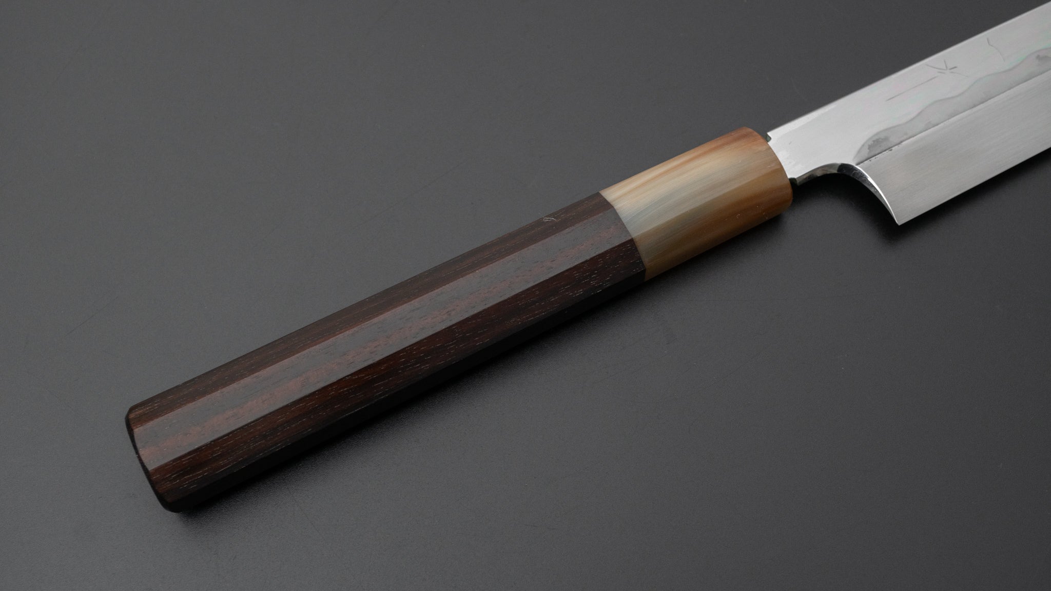 Hitohira Togashi White #1 Mizu Honyaki Fugubiki 300mm Japanese Chef Knife with Taihei Makassar Ebony Handle & Saya - Perfect for Sushi, Sashimi & Precision Cutting in Professional Kitchens
