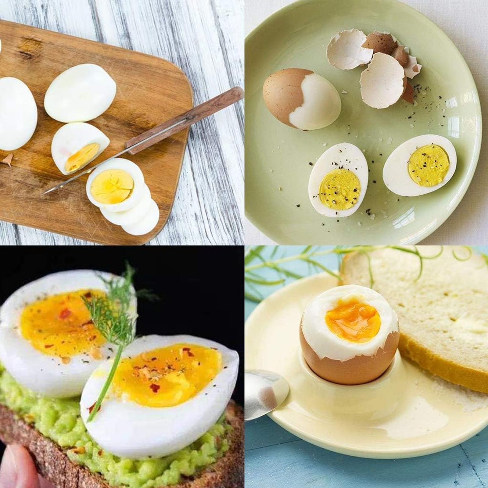 3-Piece Egg Cooking Timer Set (Soft, Medium, Hard) - Resin Egg Timer with Doneness Indicator for Perfect Boiled Eggs - Kitchen Gadget for Breakfast Meal Prep & Cooking Accessories