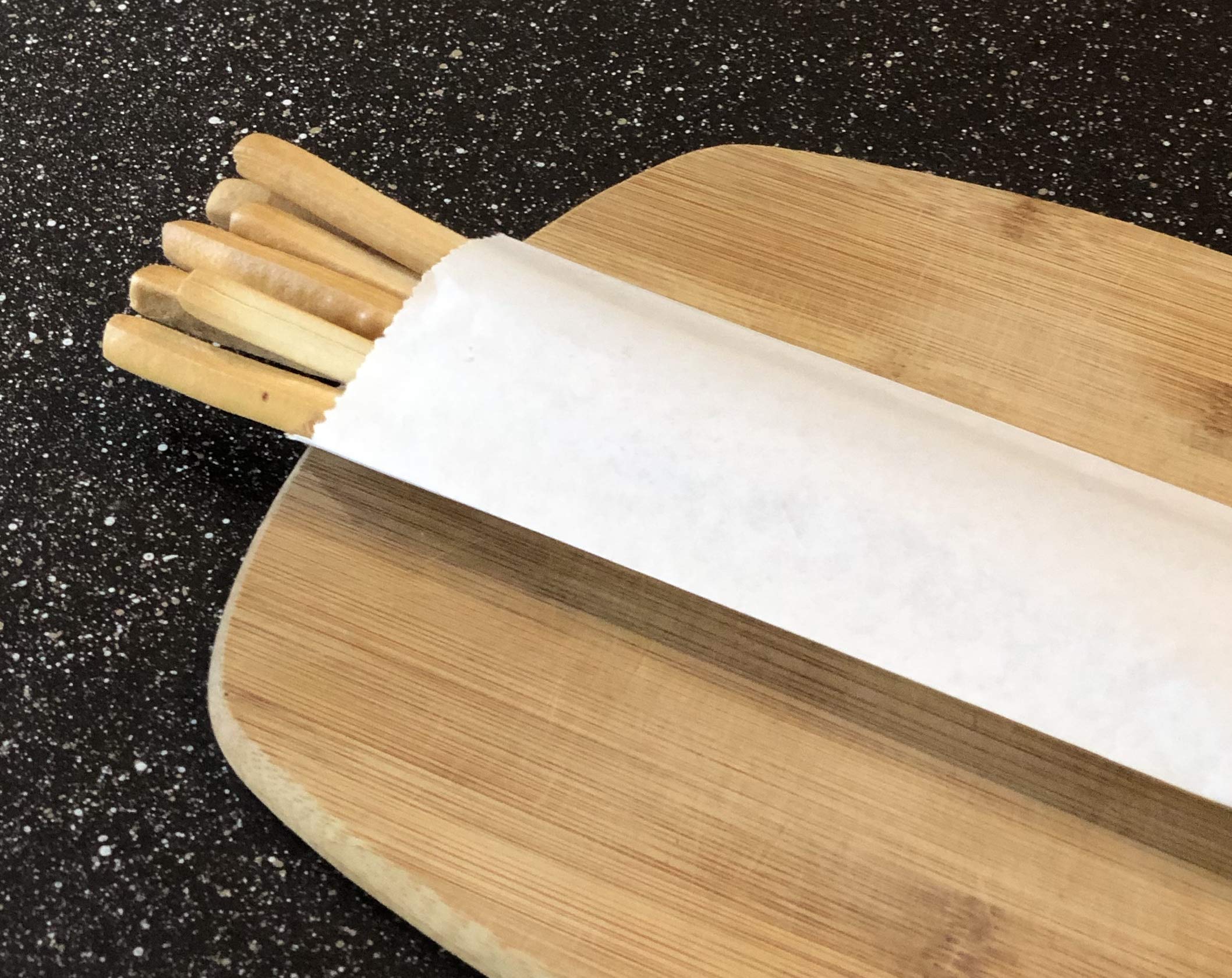 Premium Kraft Churro Bags with Sealing Stickers - 125 Pack for Pretzel Rods, Bakery Treats & Silverware | Includes Labeling Stickers | Made in USA | Perfect for Party Favors, Wedding Treats & Small Business Packaging