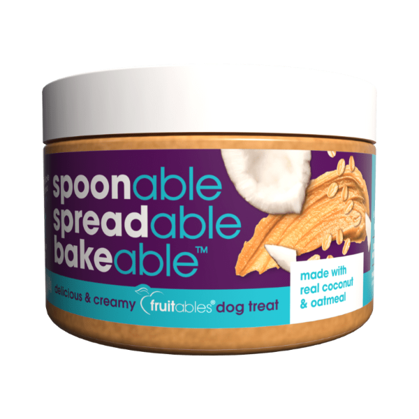 Fruitables Coconut & Oatmeal Dog Treats - Healthy Natural Snacks for Small & Large Dogs - Perfect for Training, Rewards & Digestive Health