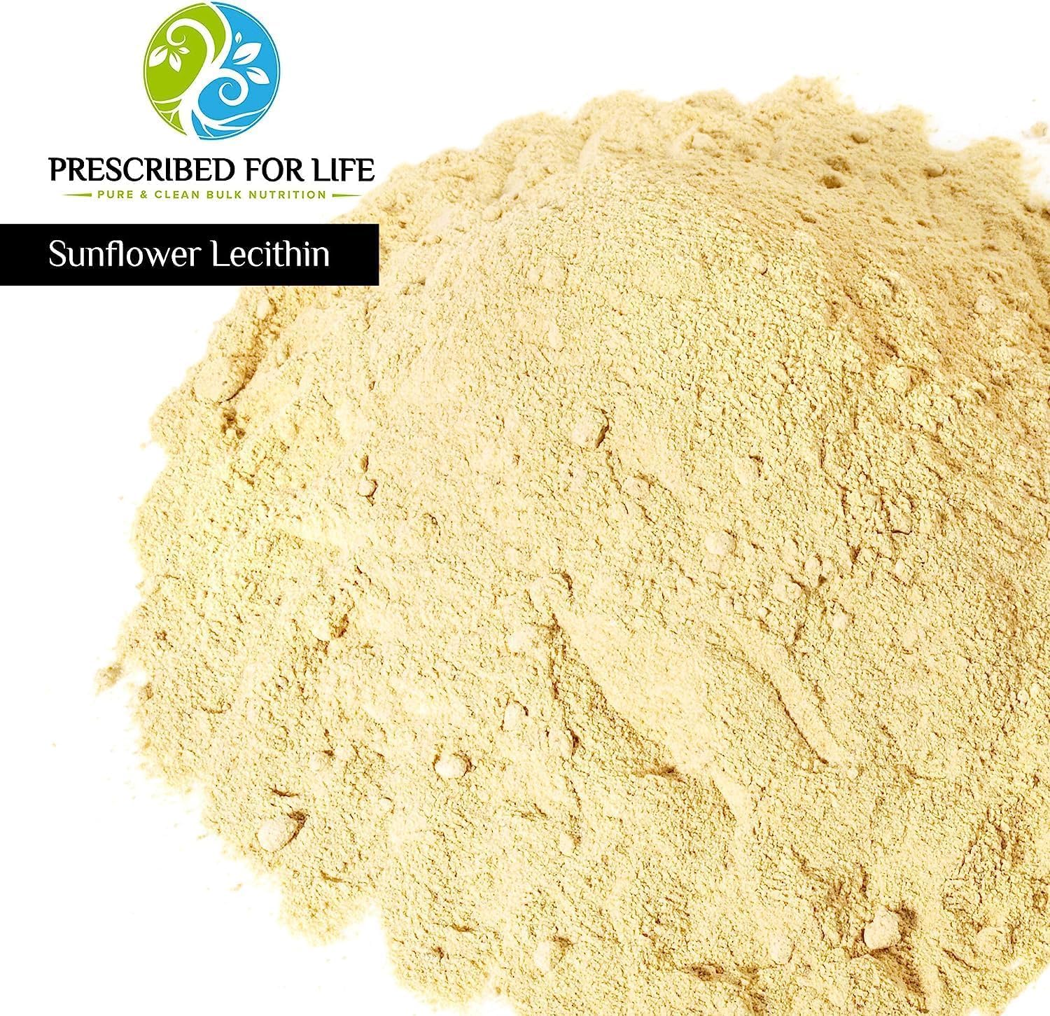 Organic Sunflower Lecithin Powder - Non-GMO, Vegan, Gluten-Free & Soy-Free Lecithin Supplement - Rich in Choline & Essential Fatty Acids - 1kg (2.2lb) - Perfect for Smoothies, Baking & Brain Health Support