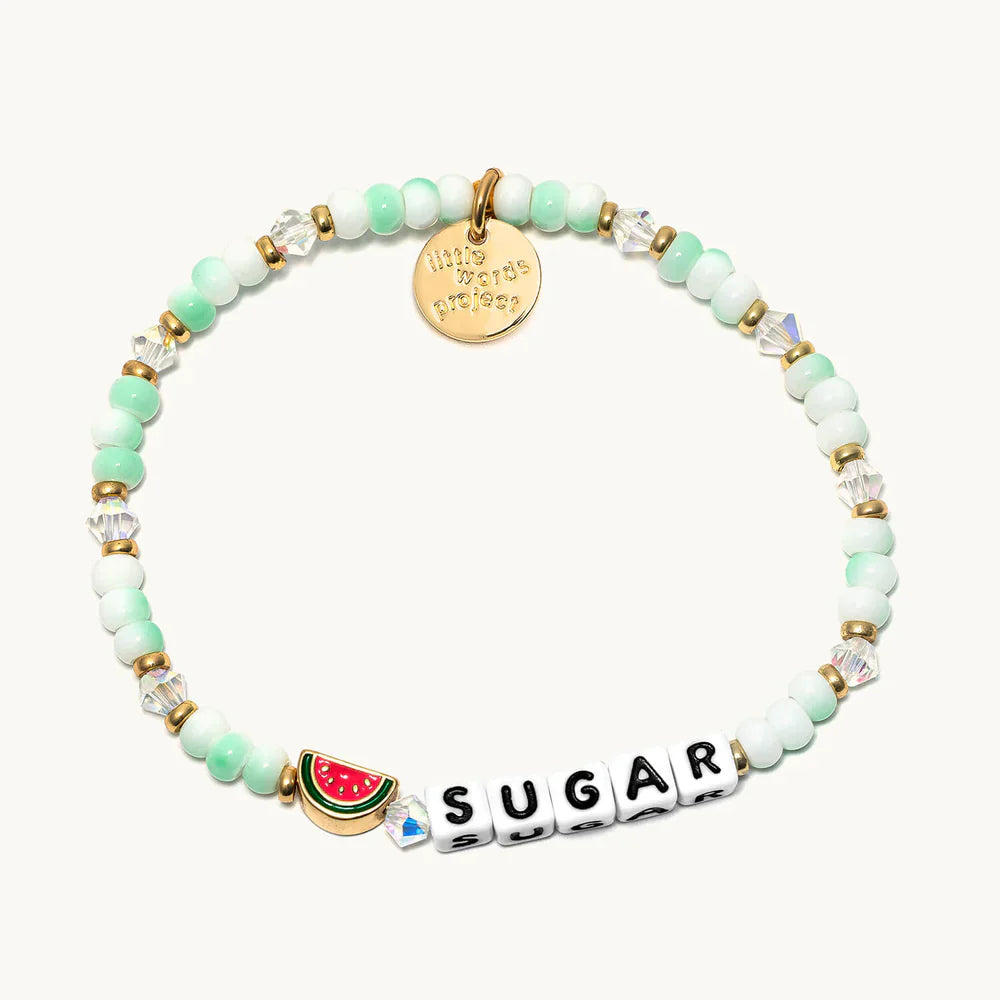 Watermelon Sugar Beaded Bracelet for Women - Adjustable S/M Size - Perfect for Summer, Beach, and Boho Fashion