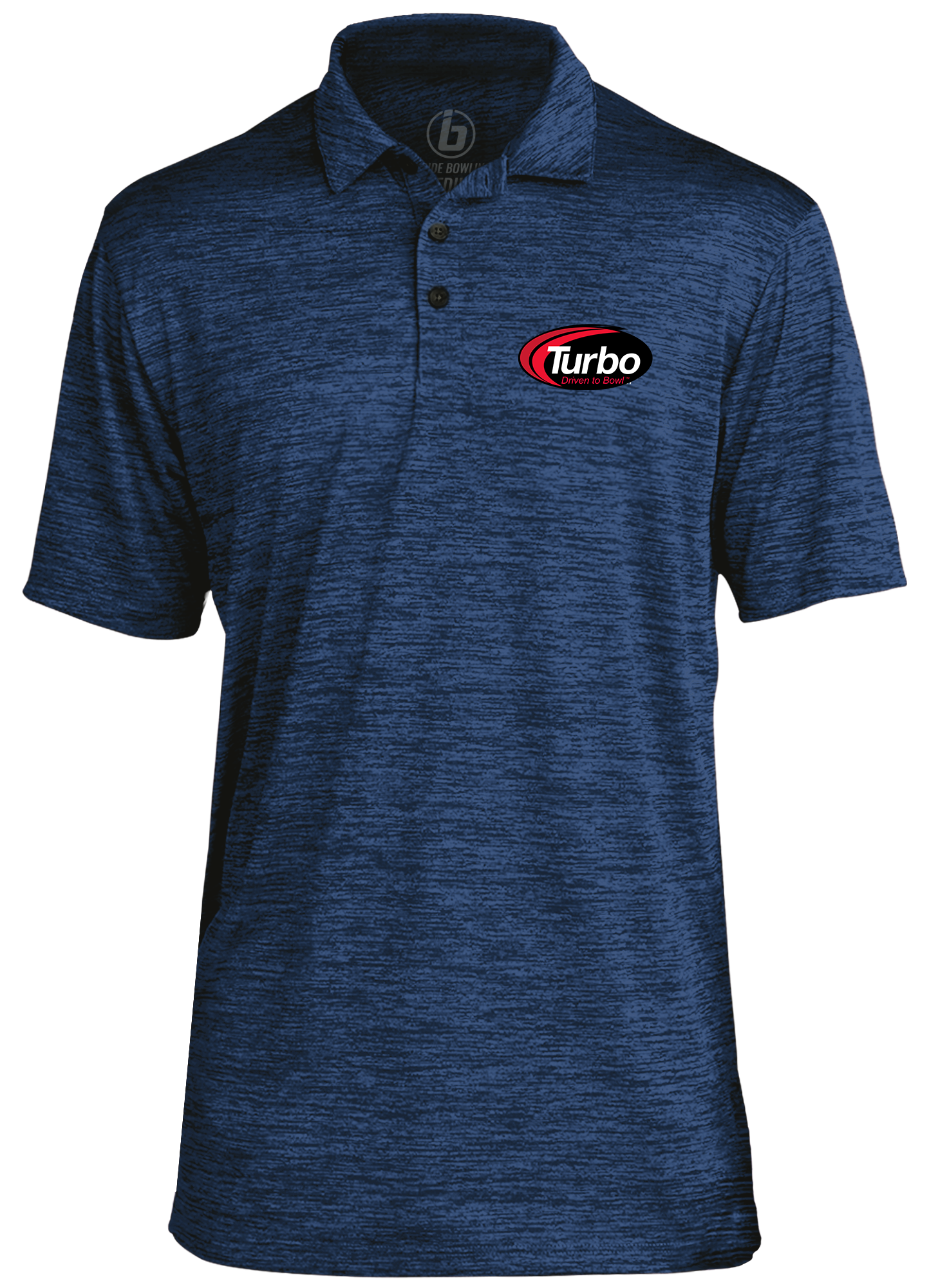 Turbo Classic Black Logo Performance Polo Shirt for Men - Moisture-Wicking, Breathable Golf & Casual Wear - Perfect for Sports, Office & Outdoor Activities