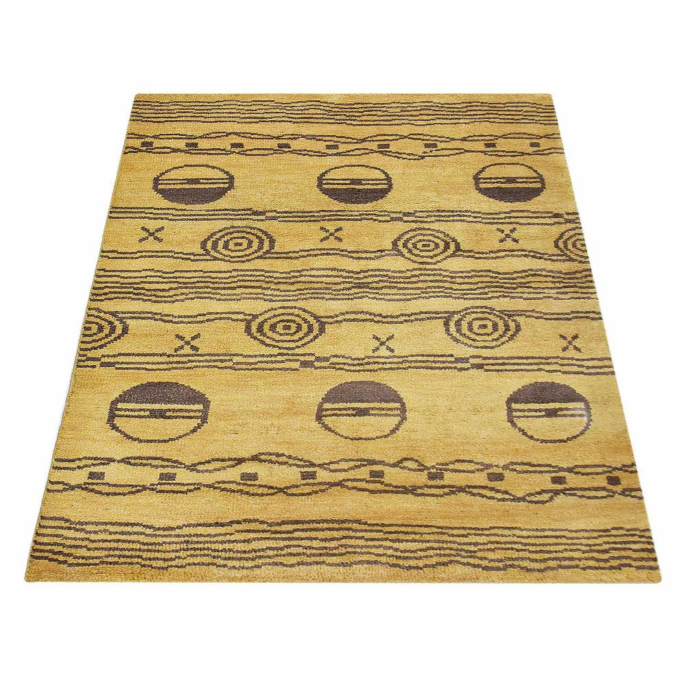 Handmade Infinitum Hand Knotted Wool Rug - Premium Bohemian Style Area Rug for Living Room, Bedroom & Home Decor