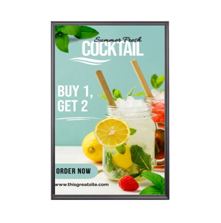 36x42 Large Poster Frame - Wide Face Display with Swing Frame for Art, Photos & Posters - Perfect for Home, Office & Gallery Decor