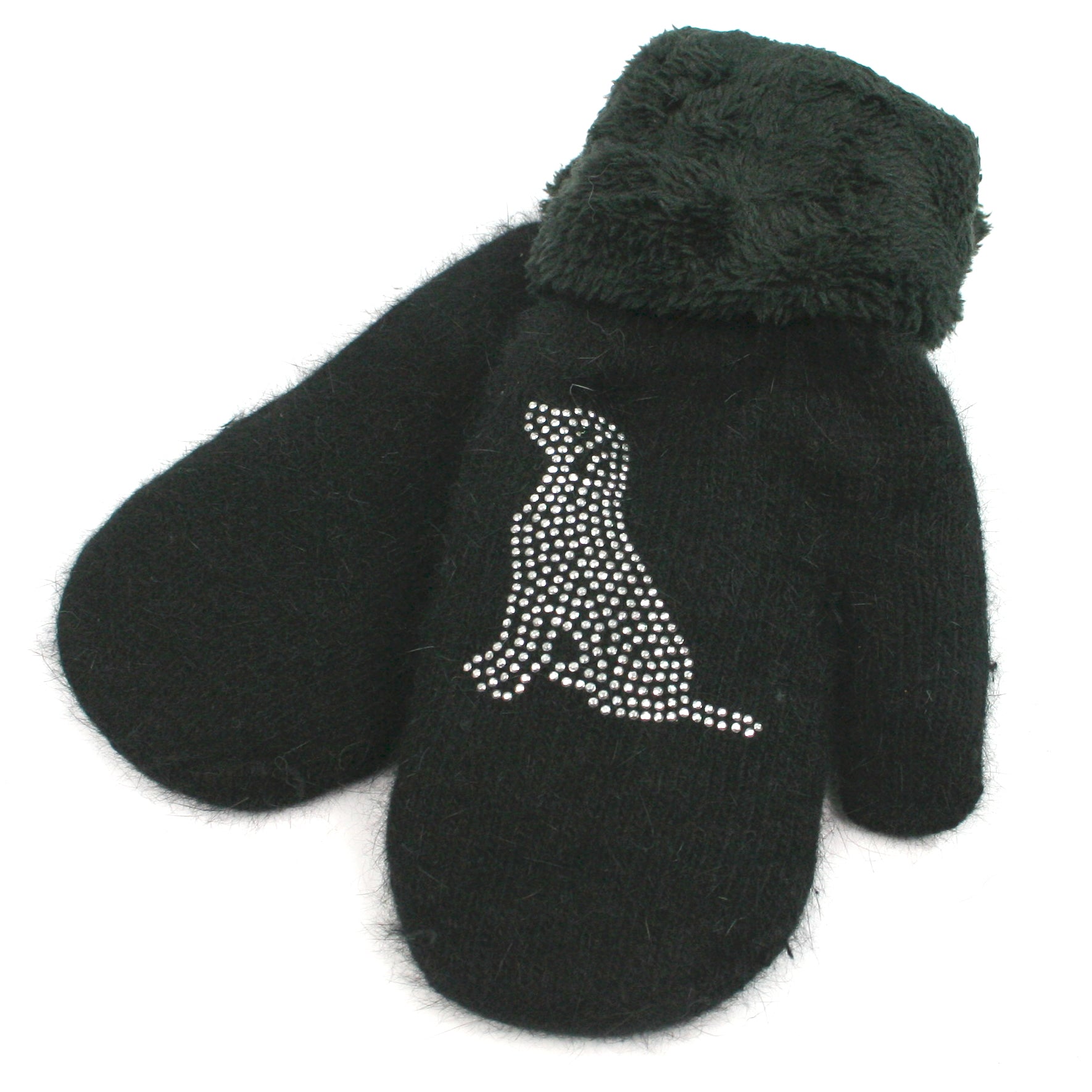 Black Dog Mittens & Gloves for Winter - Warm Pet Accessories for Dogs in Cold Weather - Perfect for Outdoor Walks and Snow Play