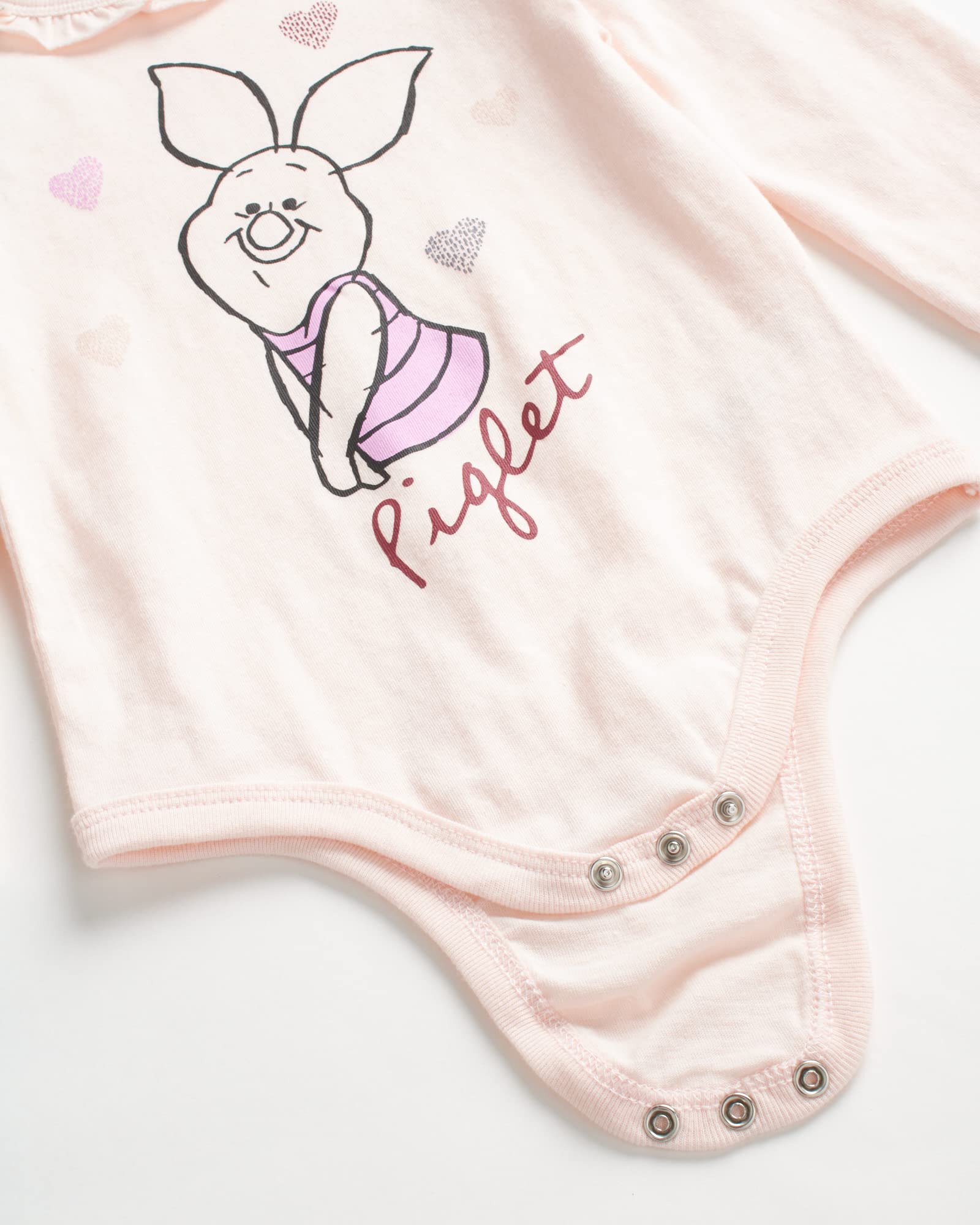 Disney Baby Girls' 3-Piece Pants Set - Minnie Mouse, Bambi & Winnie the Pooh Bodysuit, T-Shirt & Sweatpants (0-24 Months) | Cute Outfit for Playdates, Daycare & Family Photos