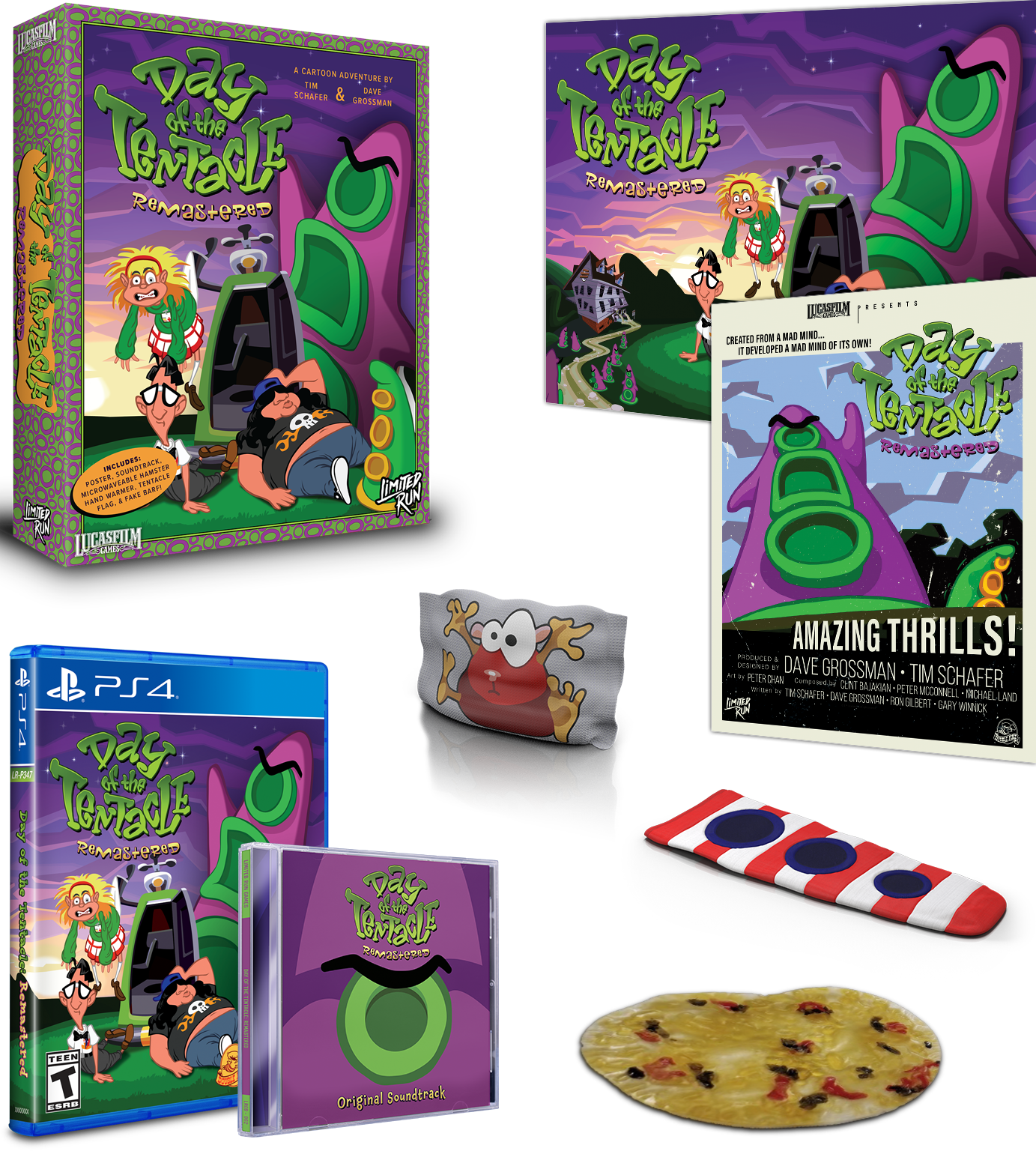 Day of the Tentacle Remastered Collector's Edition for PS4 - Limited Run #470 - Classic Adventure Game for PlayStation 4 - Perfect for Retro Gaming Fans and Collectors