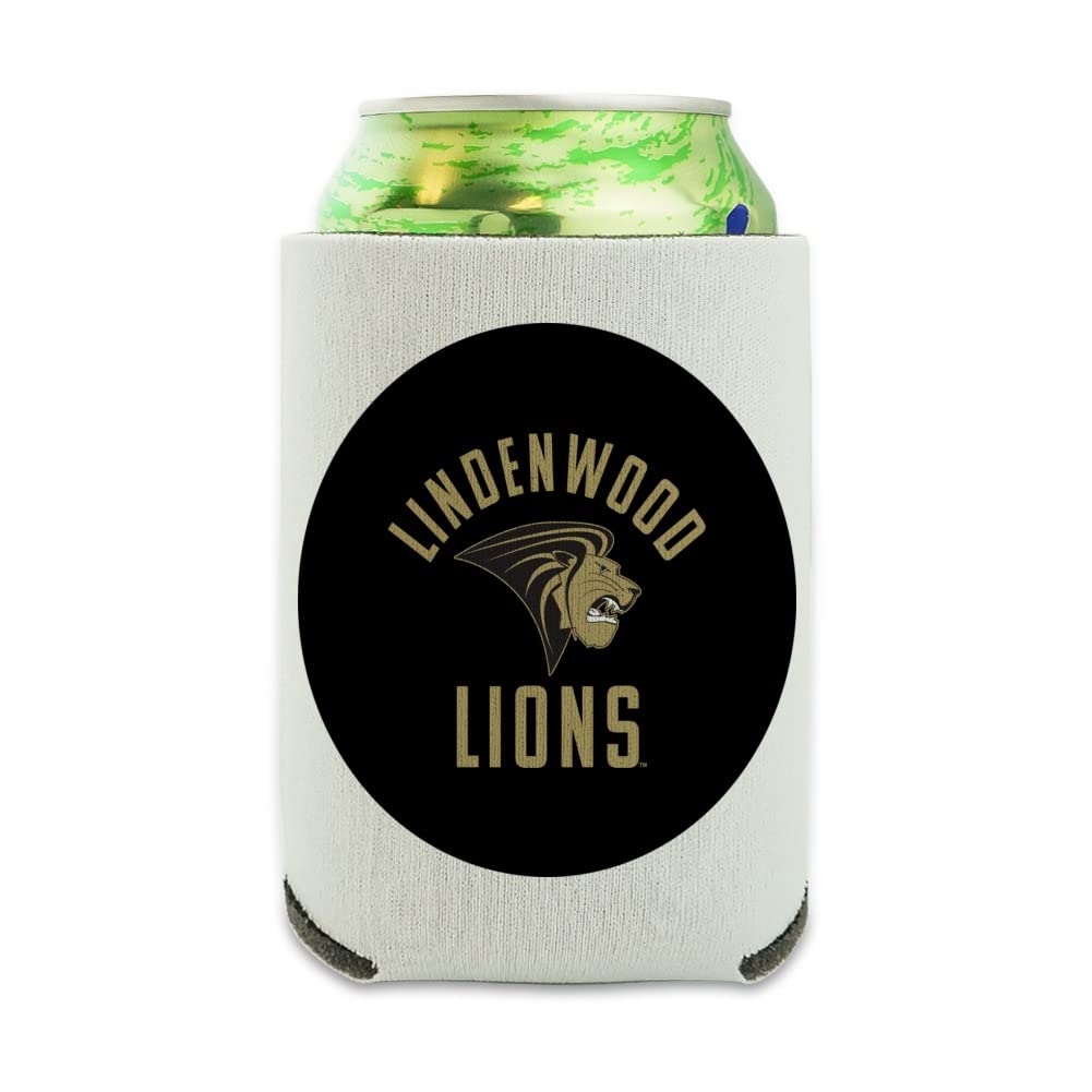 Lindenwood University Lions Logo Insulated Can Cooler - Collapsible Drink Sleeve & Beverage Holder for Beer, Soda & Energy Drinks - Perfect for Tailgates, BBQs & Game Day Parties