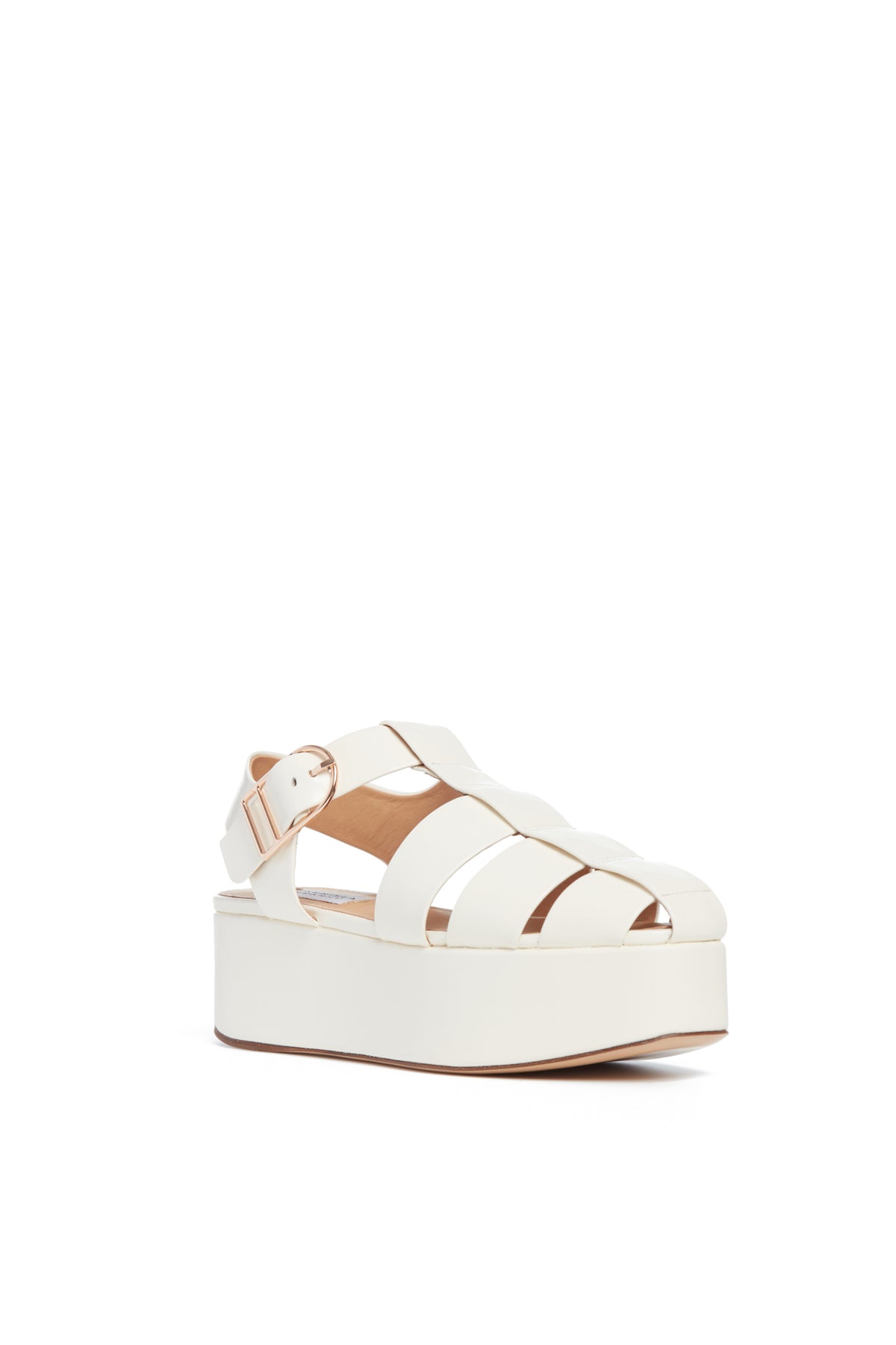Mila Women's Platform Sandal - Cream Leather Comfort Sandals for Summer | Casual Walking, Beach Vacation & Everyday Wear
