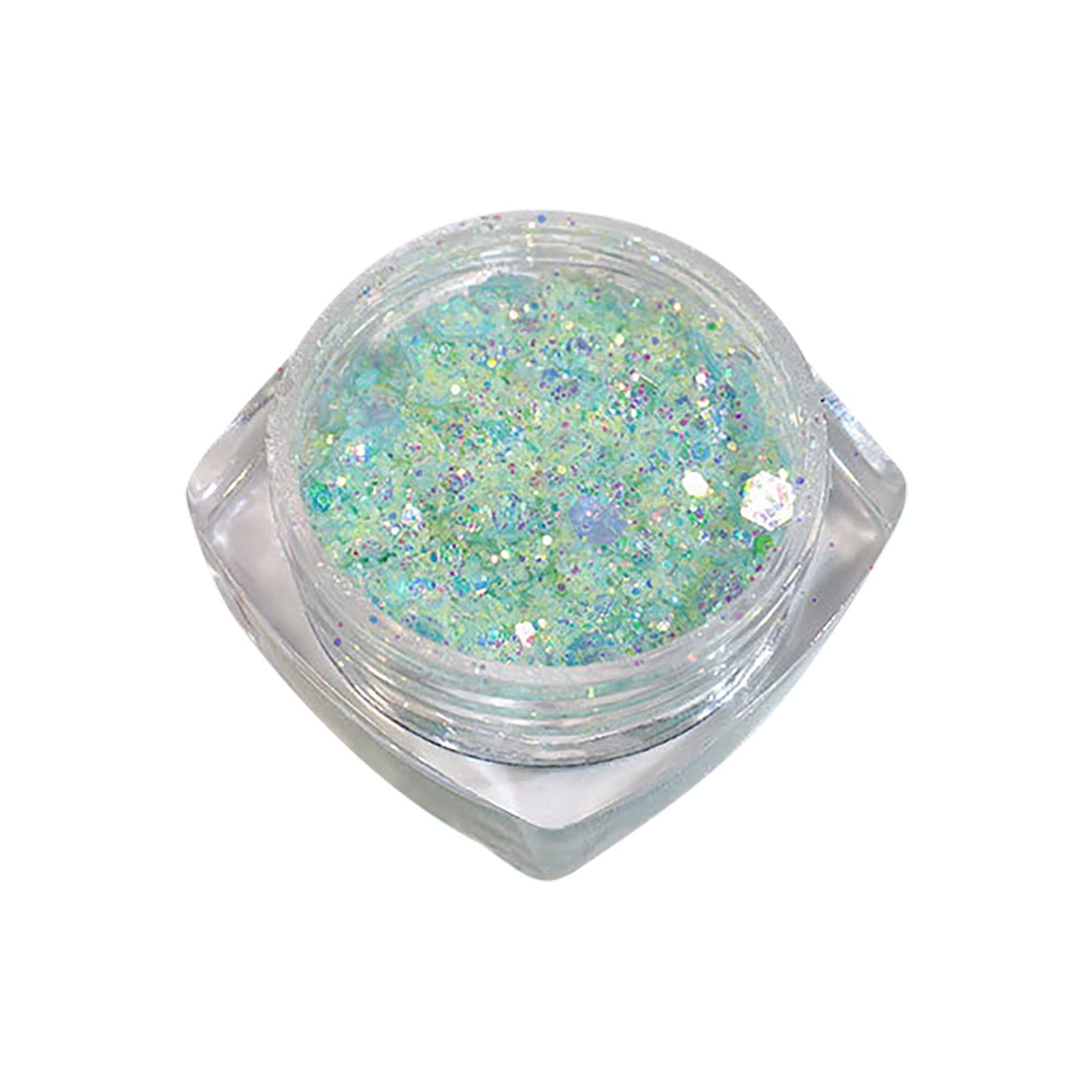 Holographic Sequin Nail Glitter for Nail Art - 11ml Shiny Sequins for Nail Decoration, Enhancement & DIY Manicure - Perfect for Birthday, Party, Wedding & Special Occasion Nail Designs (Size D, One Size)