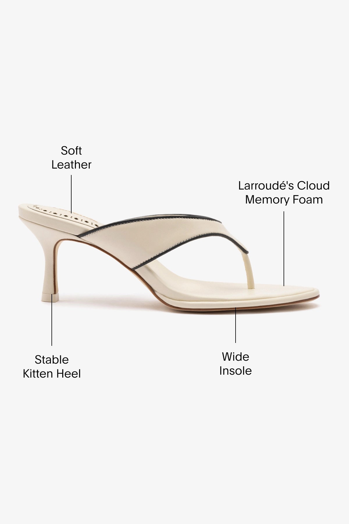 Gaia Sandal in Ivory Leather - Women's Comfortable Boho Chic Sandals for Summer Beach, Vacation & Casual Outfits