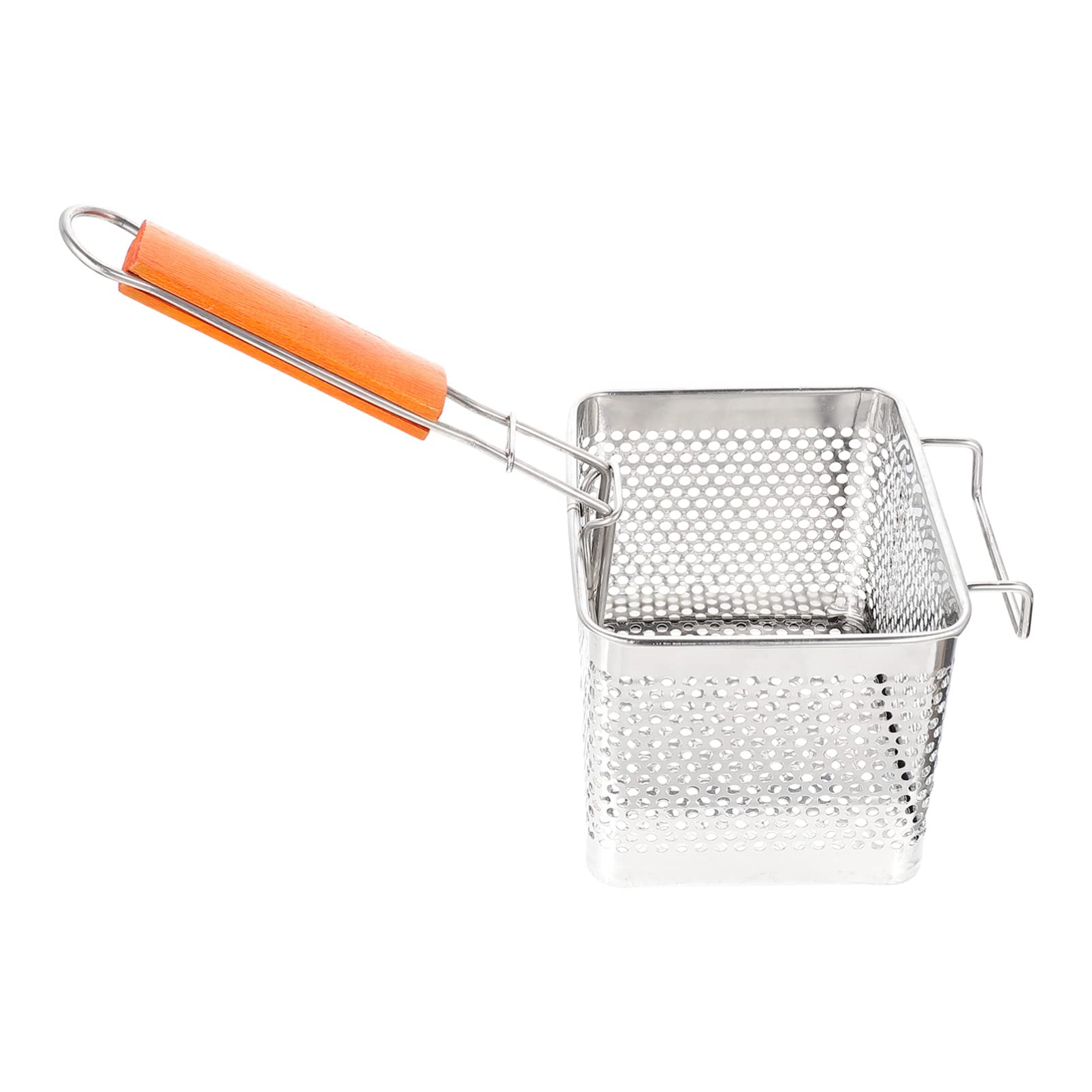 Non-Stick Square Fry Basket - Chicken Wings & Fries Holder for Kitchen & Party