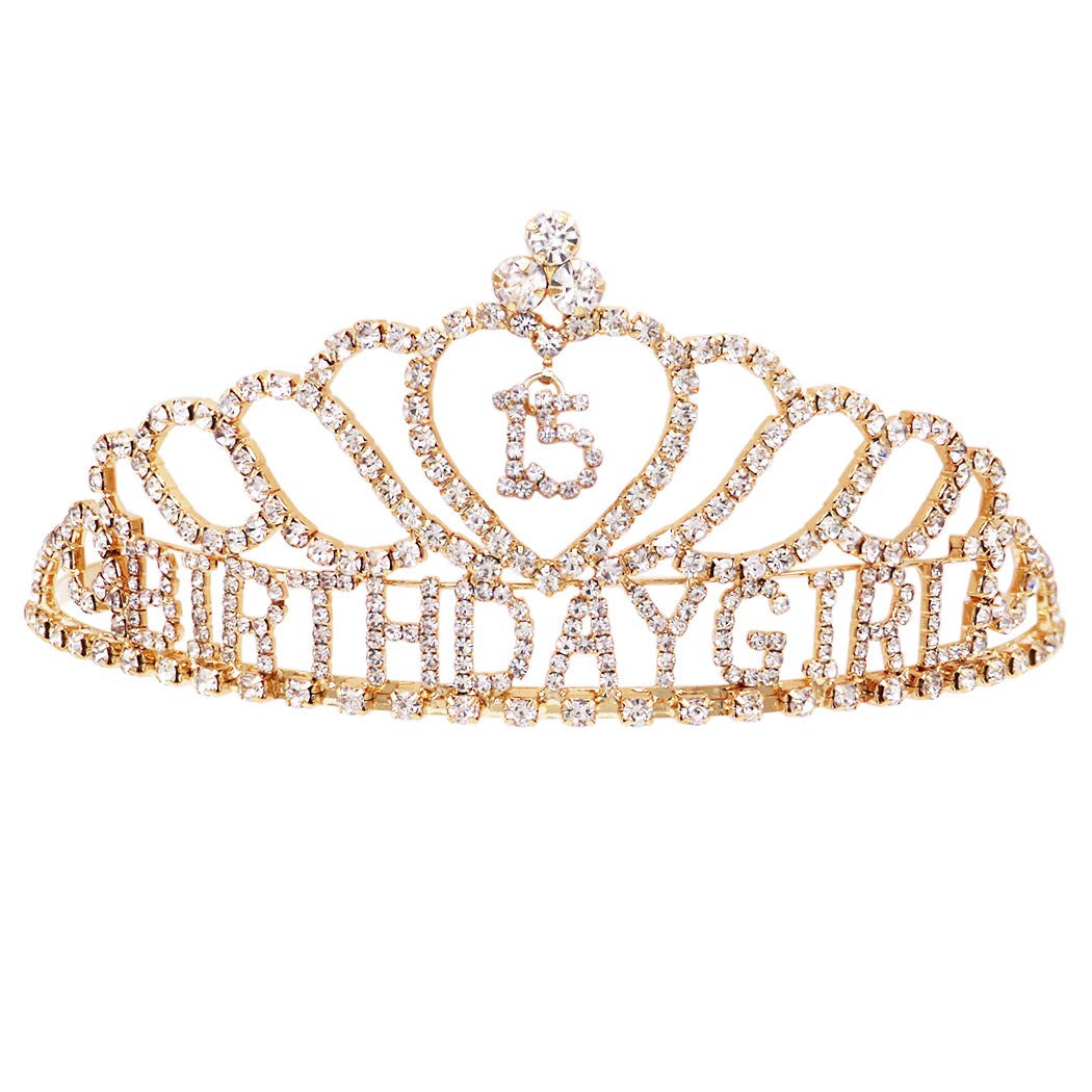 Sparkly Rhinestone Tiara Crown for Women's Birthday Party