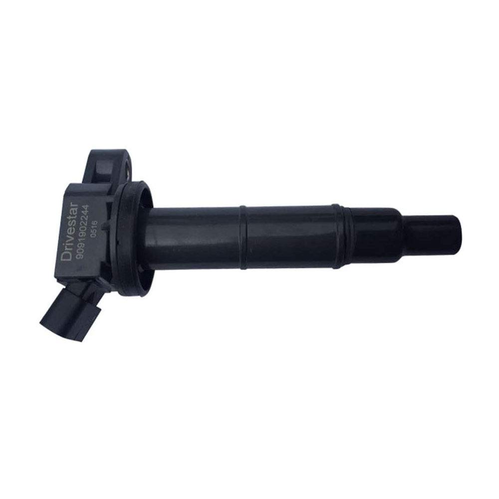 DRIVESTAR C1330 UF333 Ignition Coil Replacement for Toyota 2002-2010 Camry, 2008-2010 Corolla, 2001-2007 Highlander, 2009-2010 Matrix, 2001-2008 Rav4, 2002-2006 Solara 2.4L - High Performance Engine Part for Smoother Acceleration & Fuel Efficiency